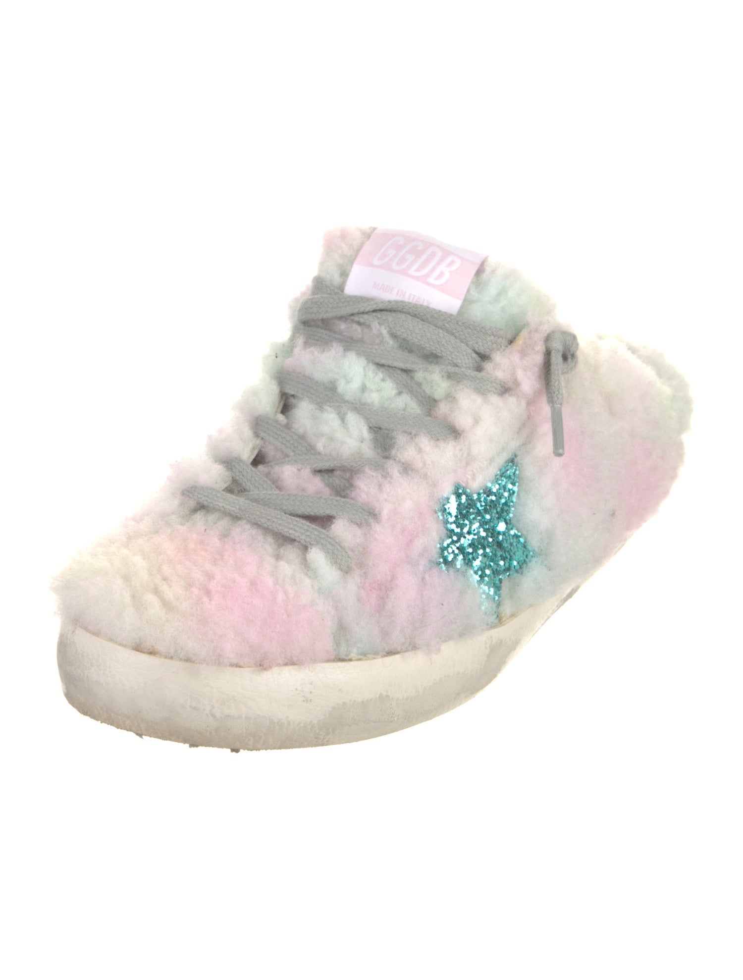 Golden Goose Shearling Printed Sneakers w/ Tags