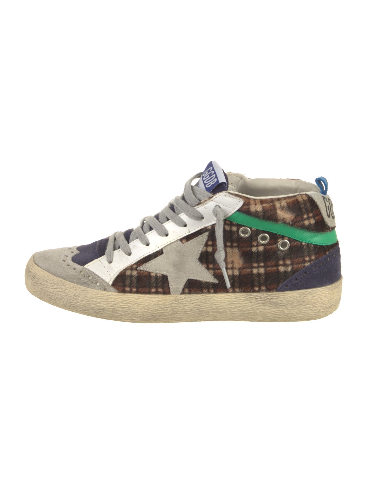 Golden Goose Ponyhair Printed Sneakers