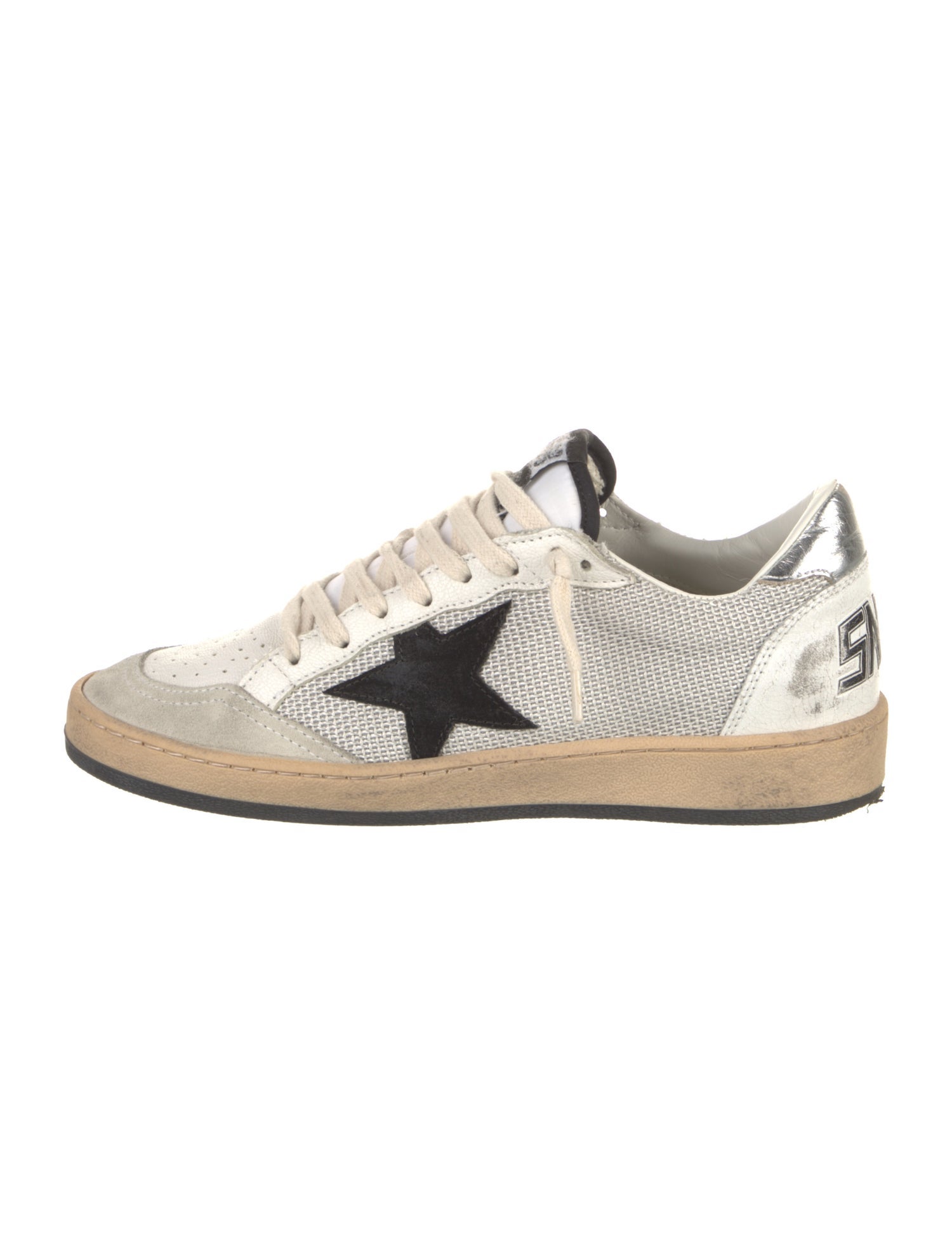 Golden Goose Leather Printed Sneakers