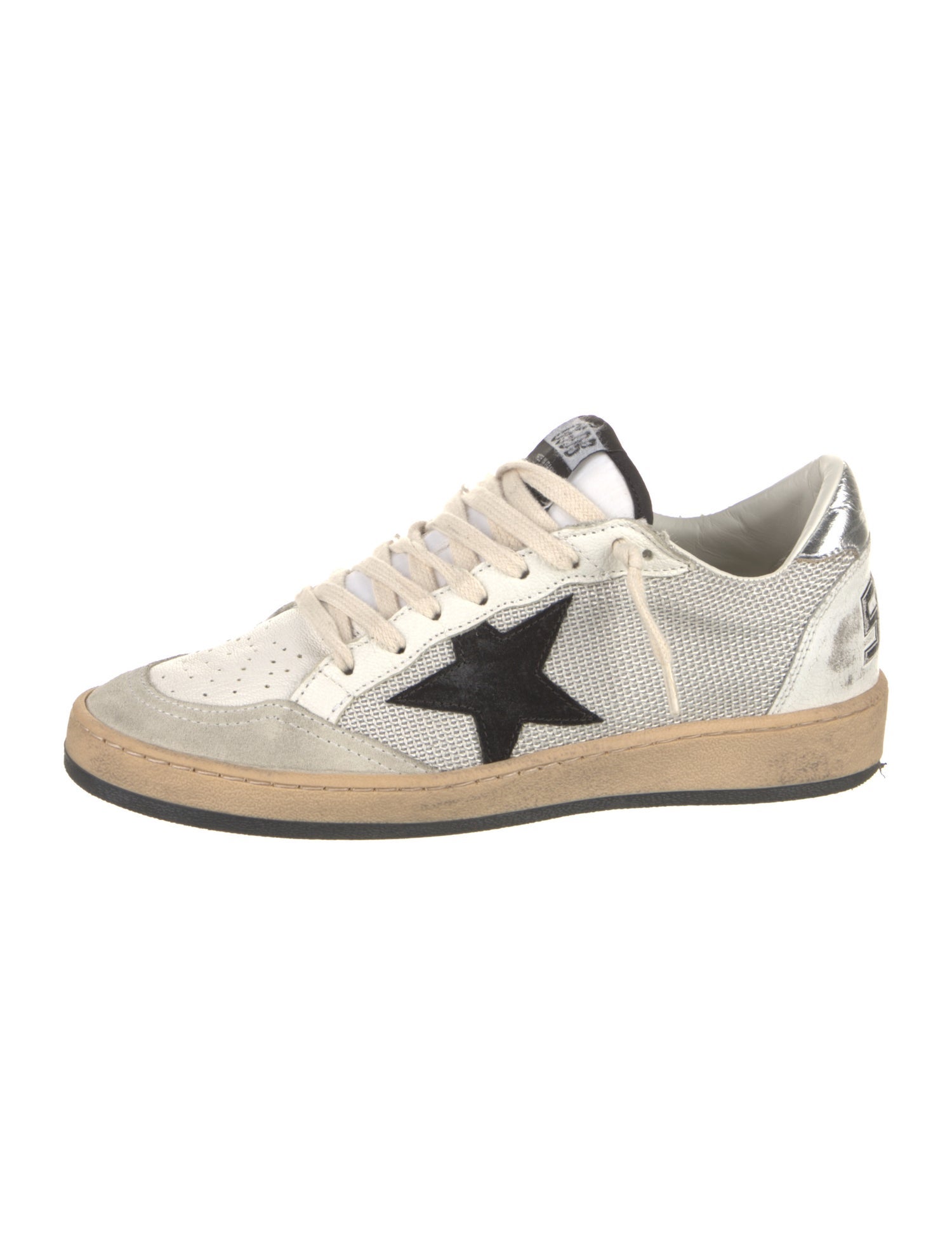 Golden Goose Leather Printed Sneakers