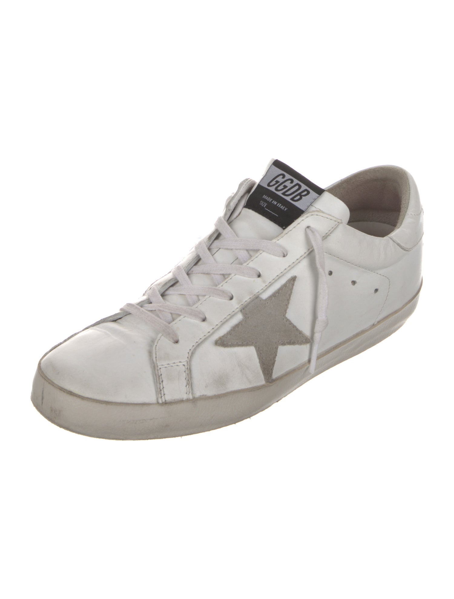 Golden Goose Leather Distressed Accents Sneakers