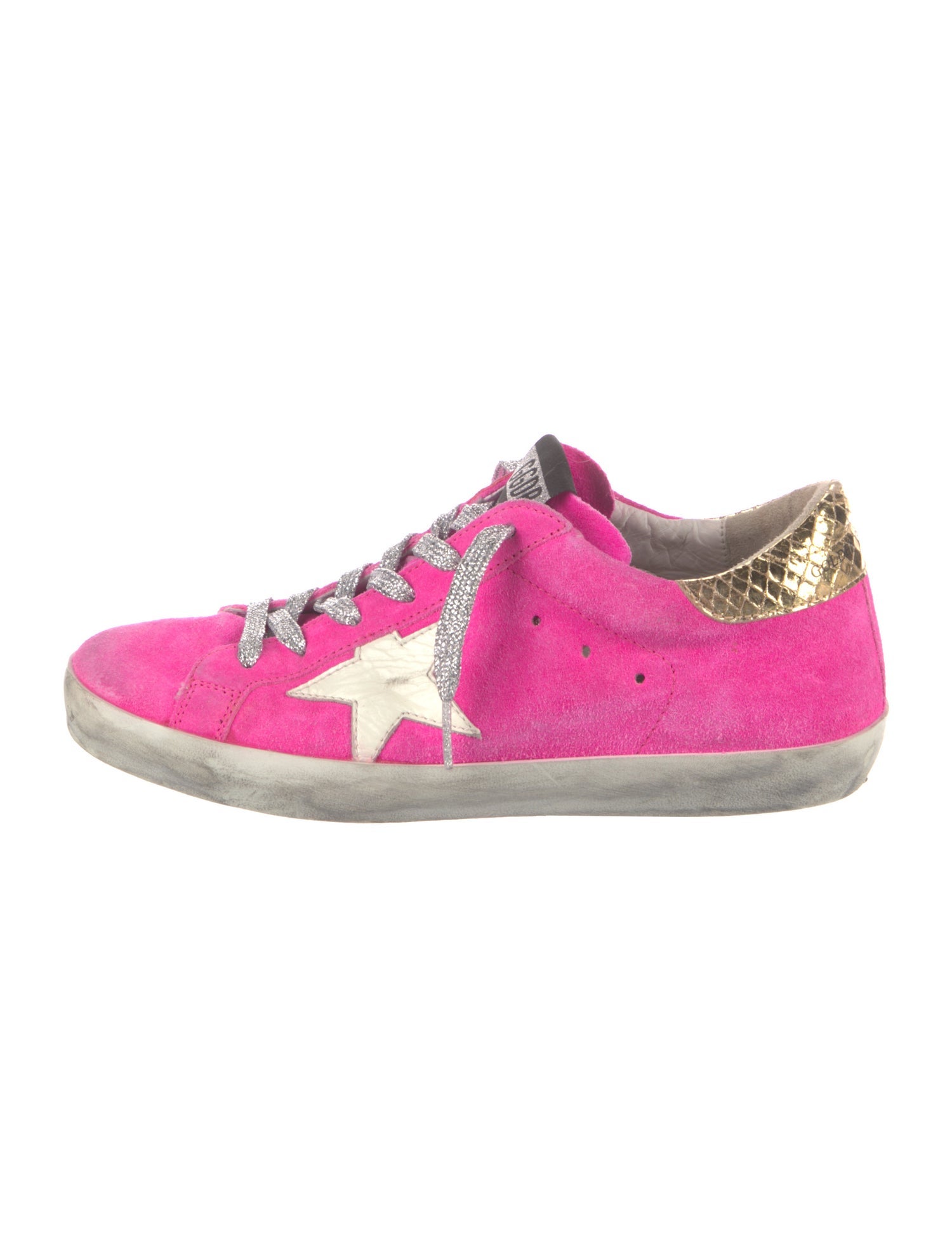Golden Goose Suede Printed Sneakers