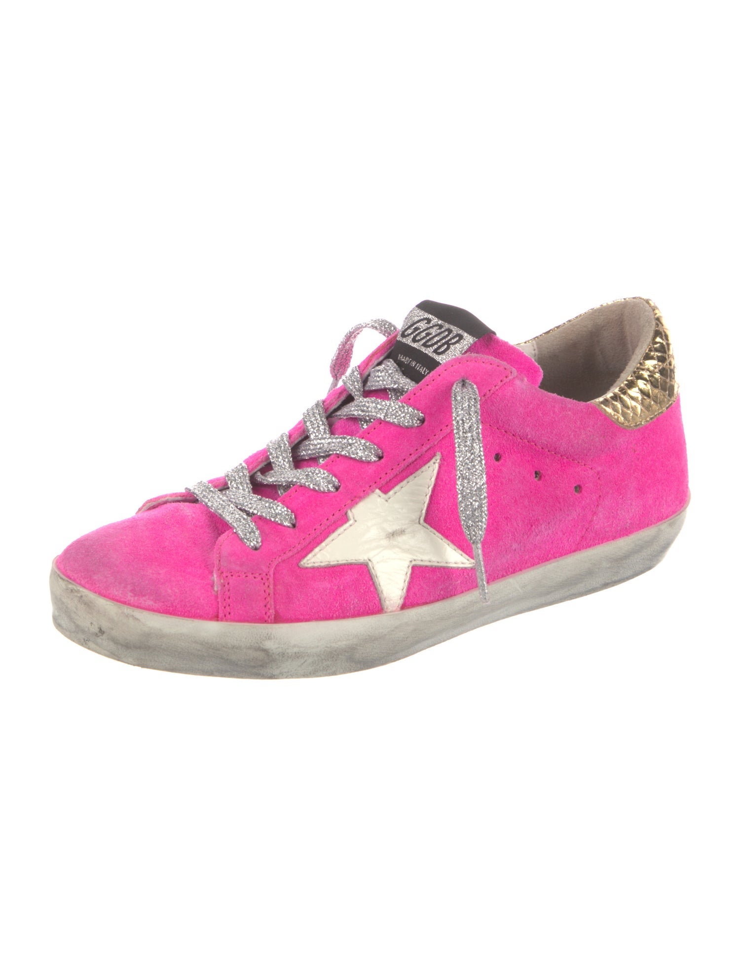 Golden Goose Suede Printed Sneakers