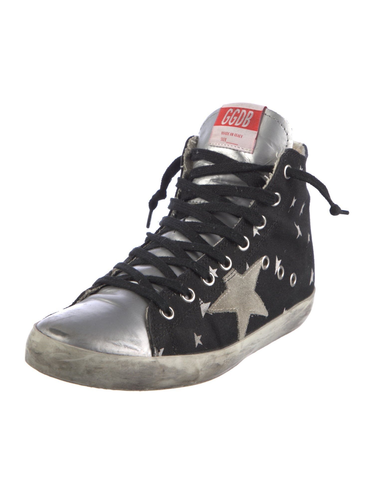 Golden Goose Canvas Distressed Accents Sneakers