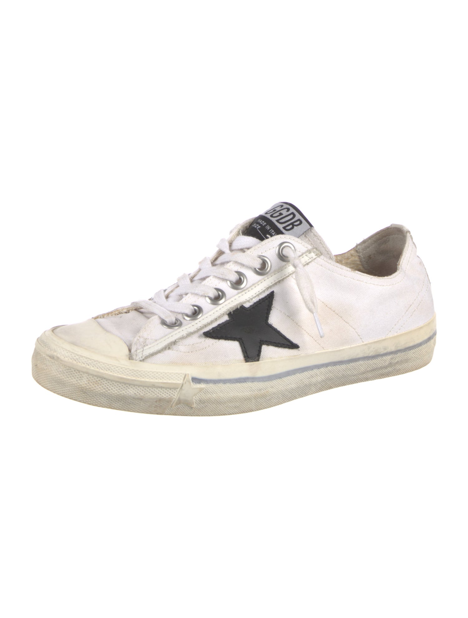 Golden Goose Canvas Printed Sneakers