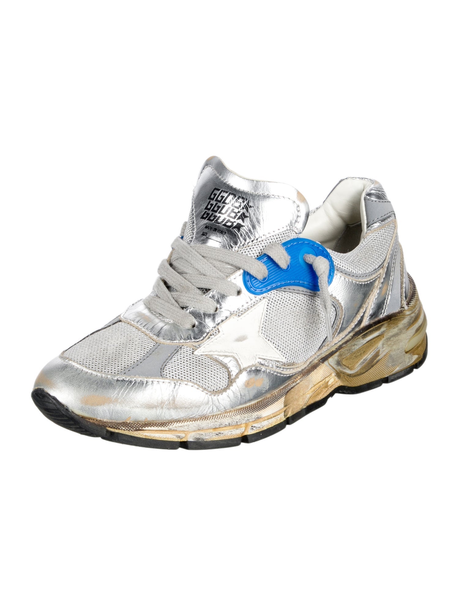 Golden Goose Leather Printed Chunky Sneakers