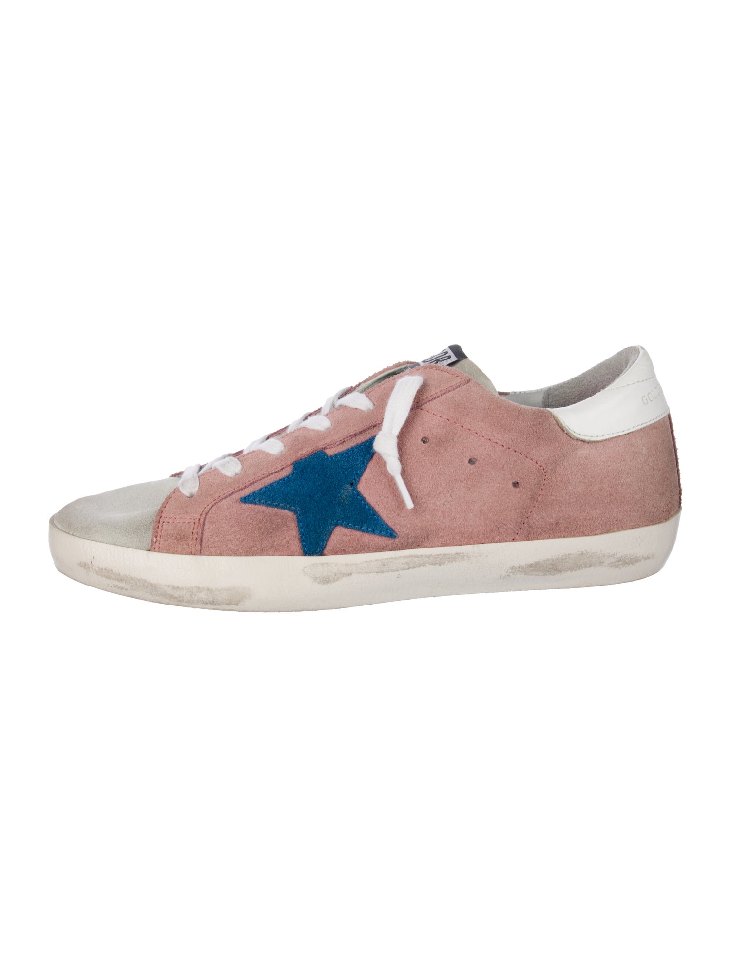 Golden Goose Suede Distressed Accents Sneakers