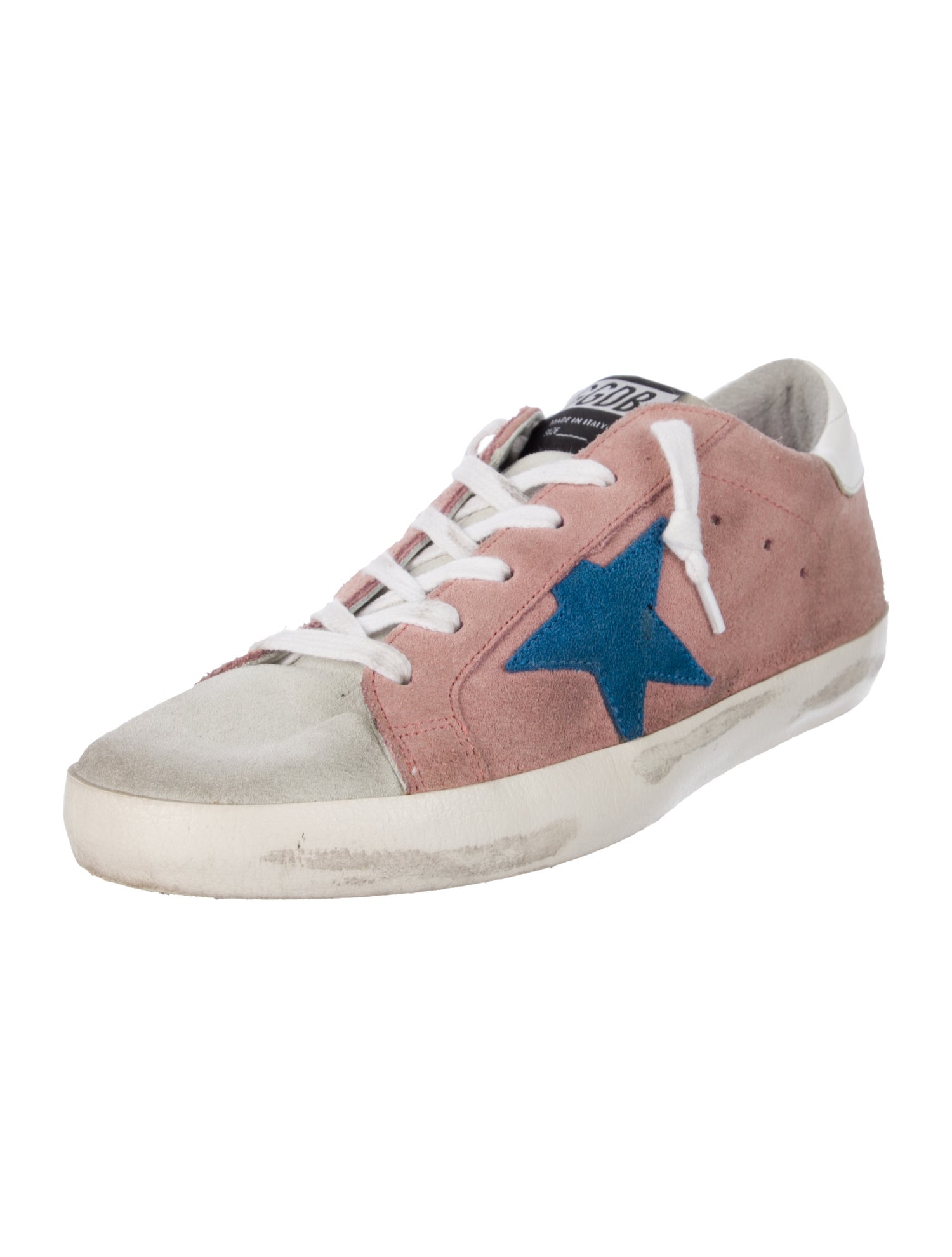 Golden Goose Suede Distressed Accents Sneakers