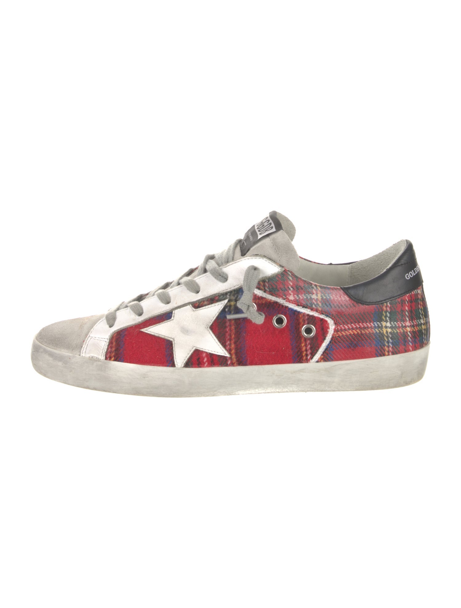 Golden Goose Leather Printed Sneakers