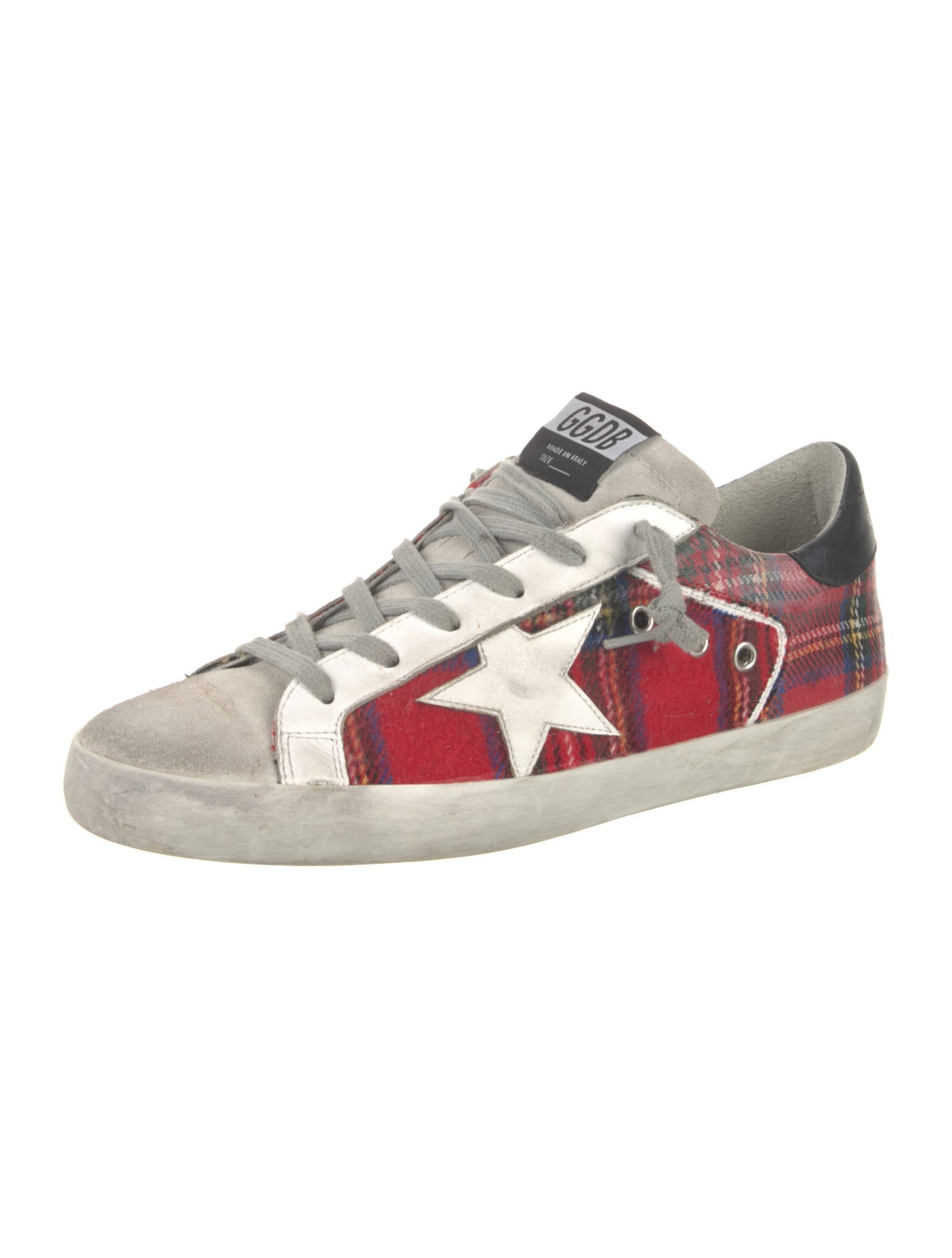 Golden Goose Leather Printed Sneakers