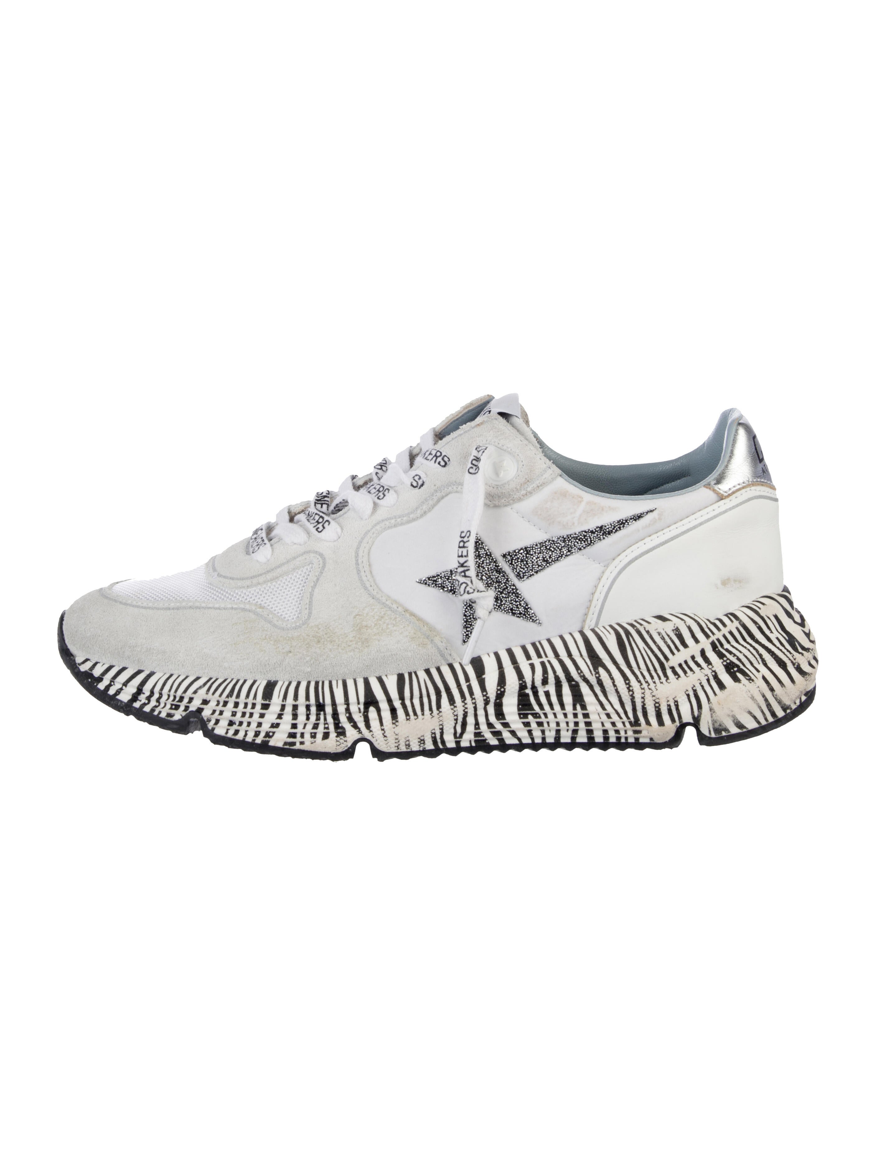 Golden Goose Suede Animal Print Sneakers
