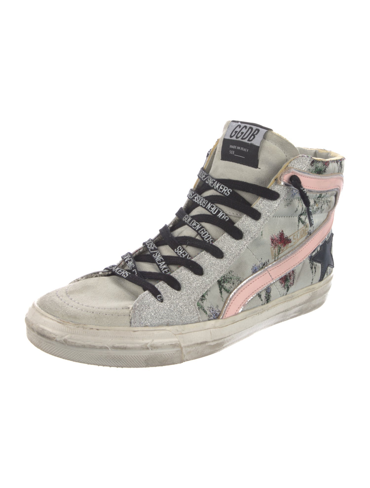 Golden Goose Suede Printed Sneakers