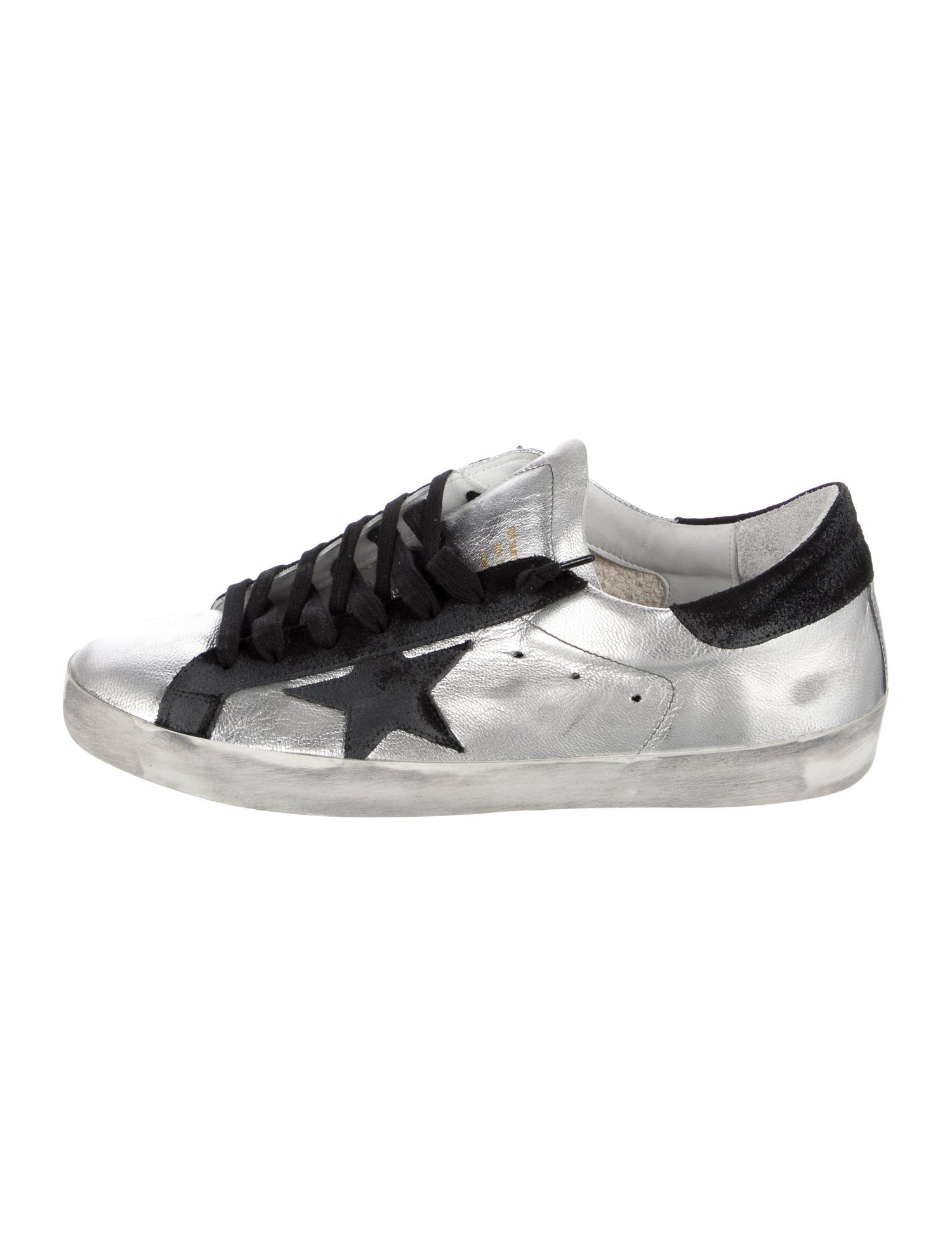 Golden Goose Leather Graphic Print Sneakers w/ Tags