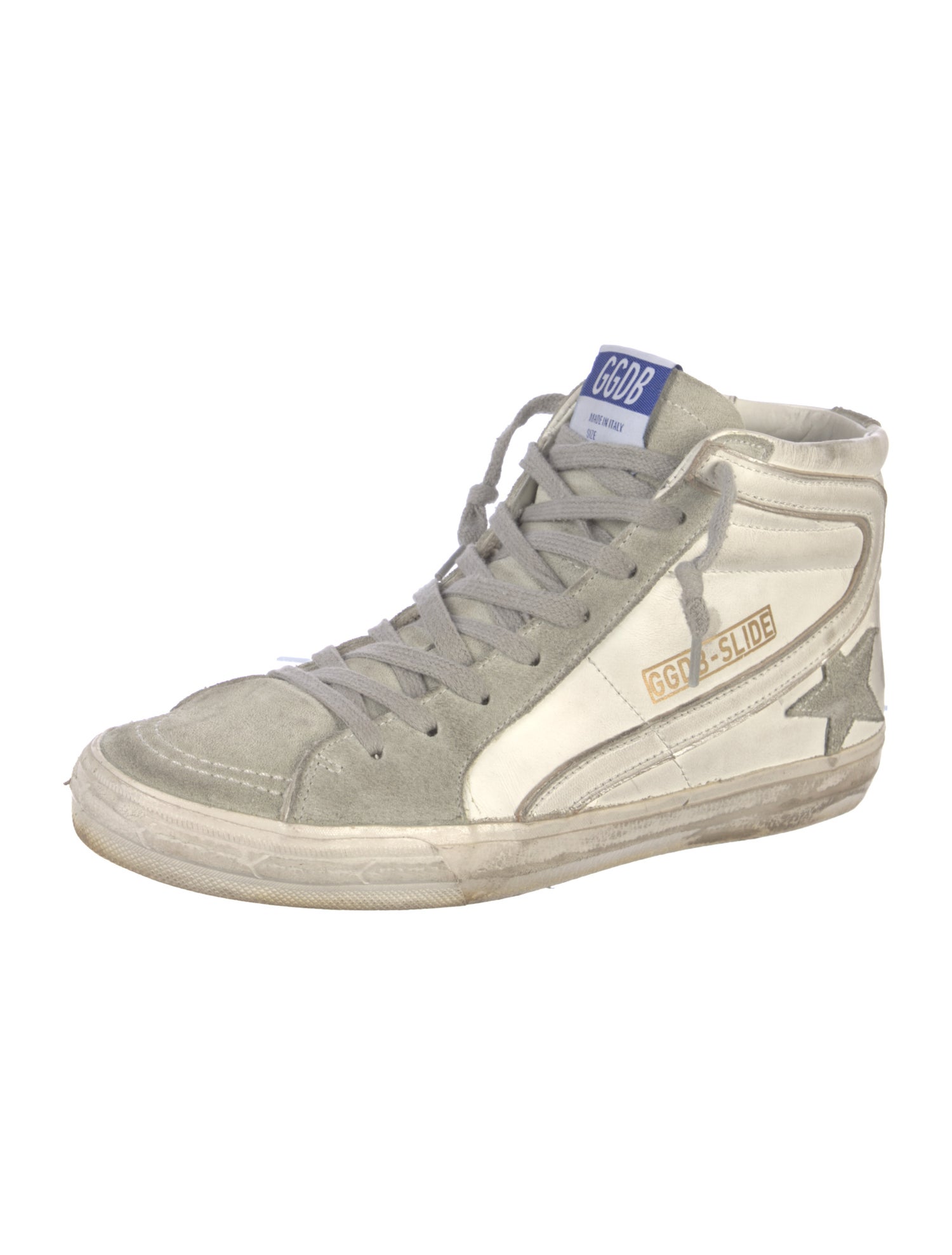 Golden Goose Suede Colorblock Pattern Sneakers