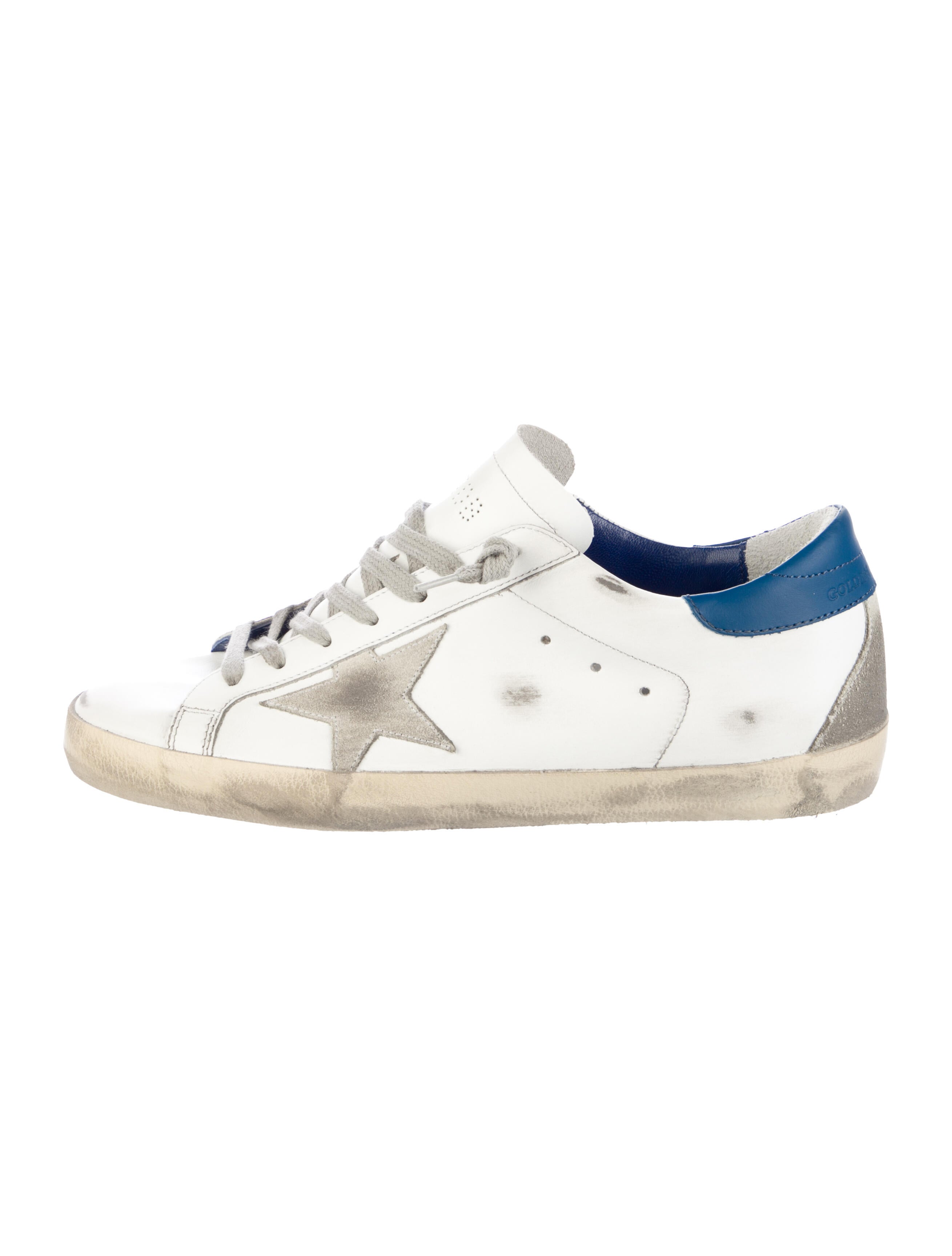 Golden Goose Leather Distressed Accents Sneakers
