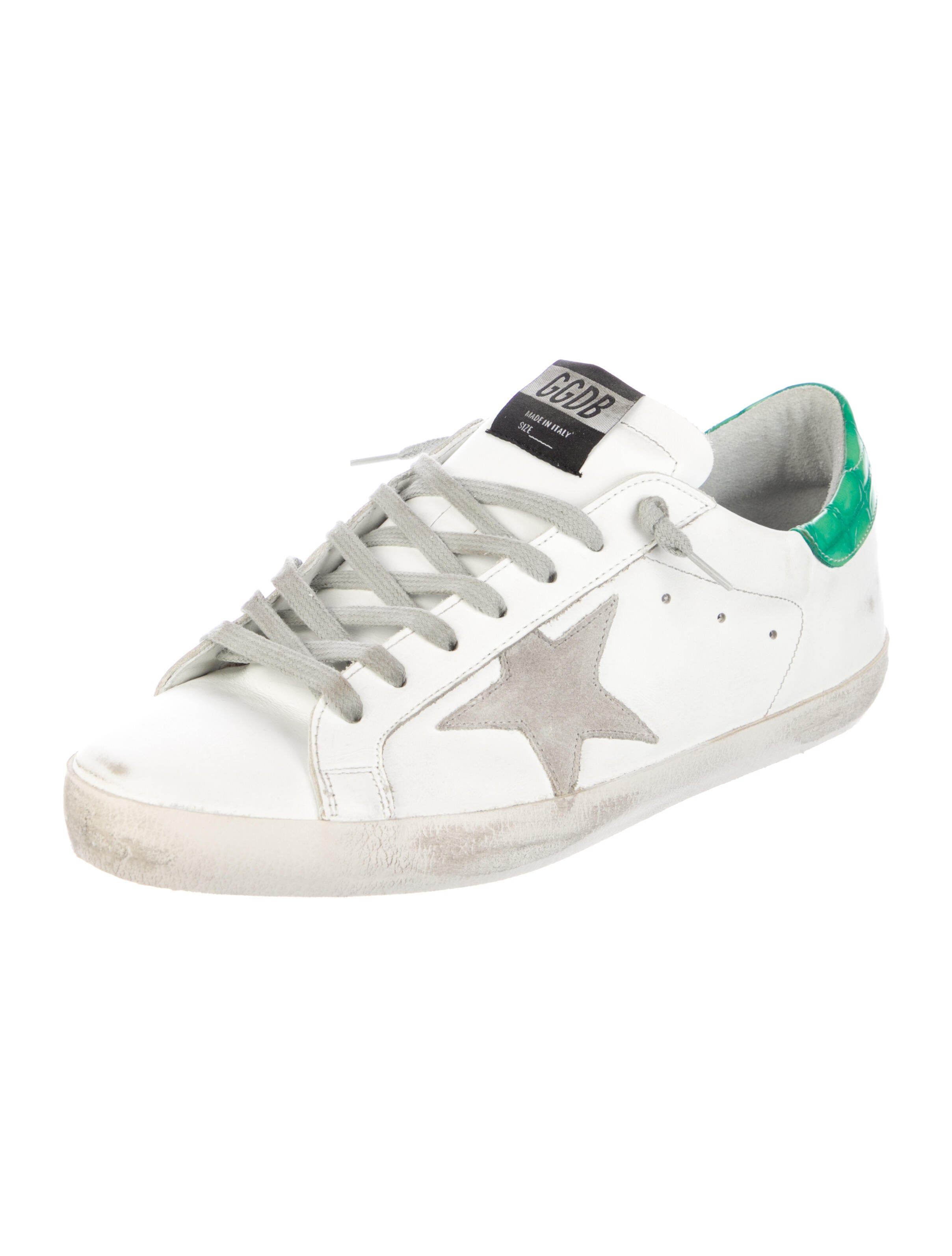 Golden Goose Leather Distressed Accents Sneakers