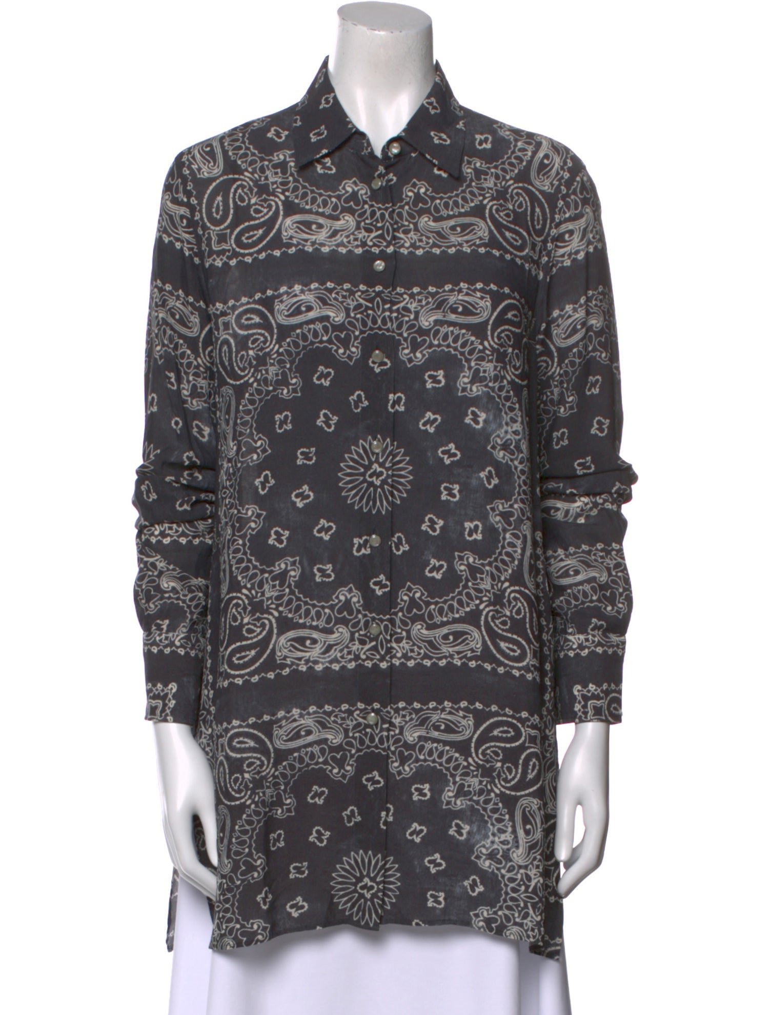 Golden Goose Paisley Print Long Sleeve Tunic