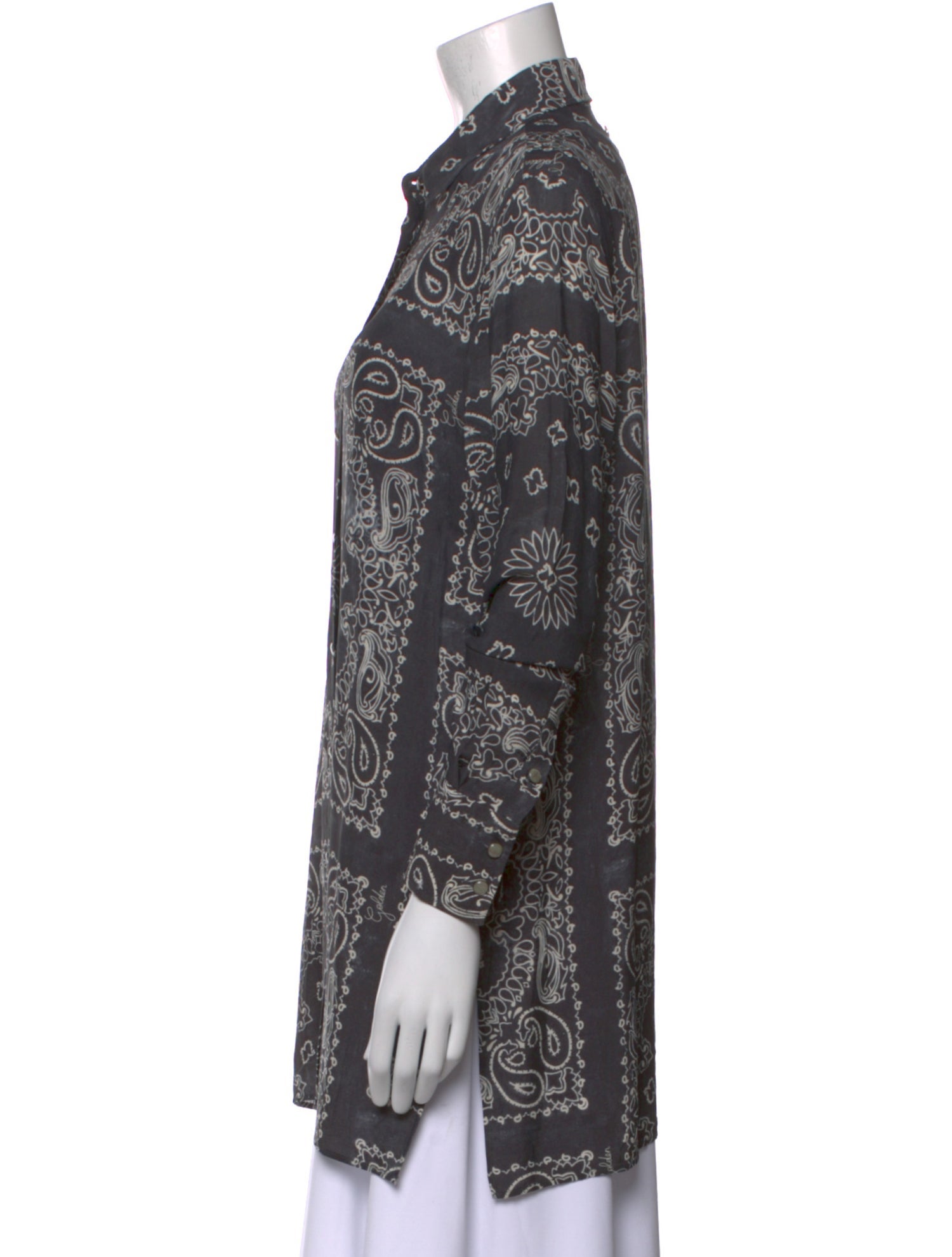 Golden Goose Paisley Print Long Sleeve Tunic