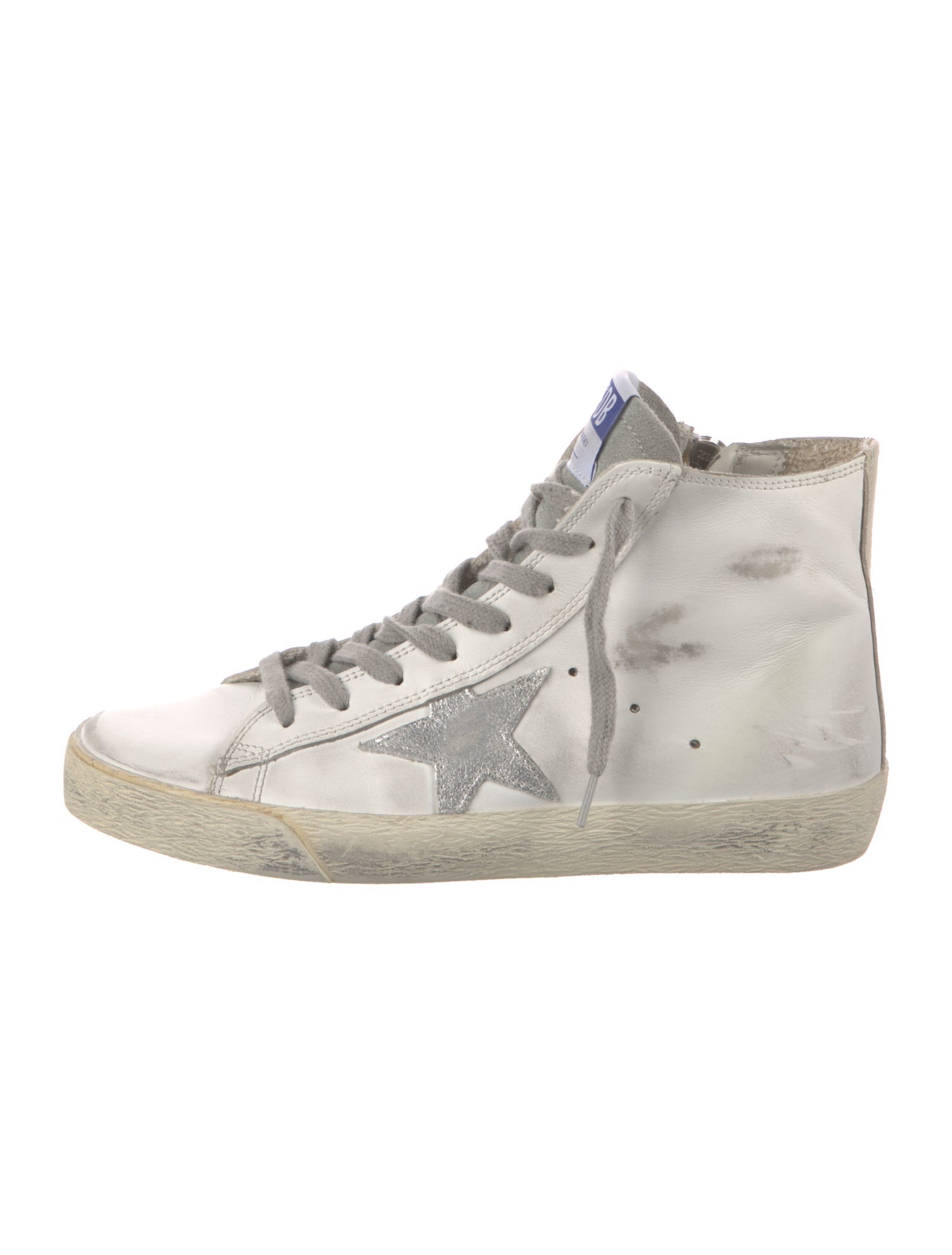 Golden Goose Leather Distressed Accents Sneakers