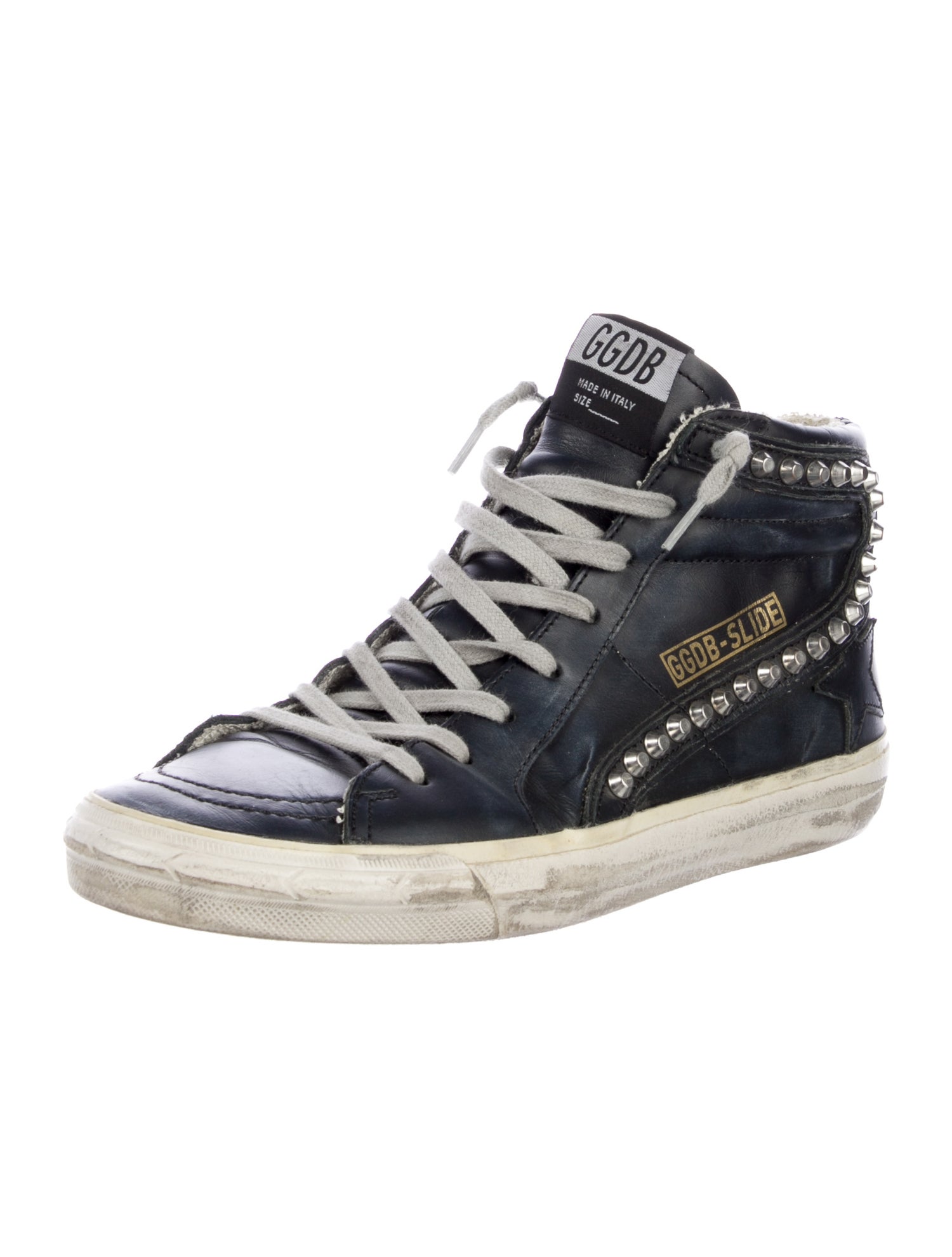 Golden Goose Leather Distressed Accents Sneakers