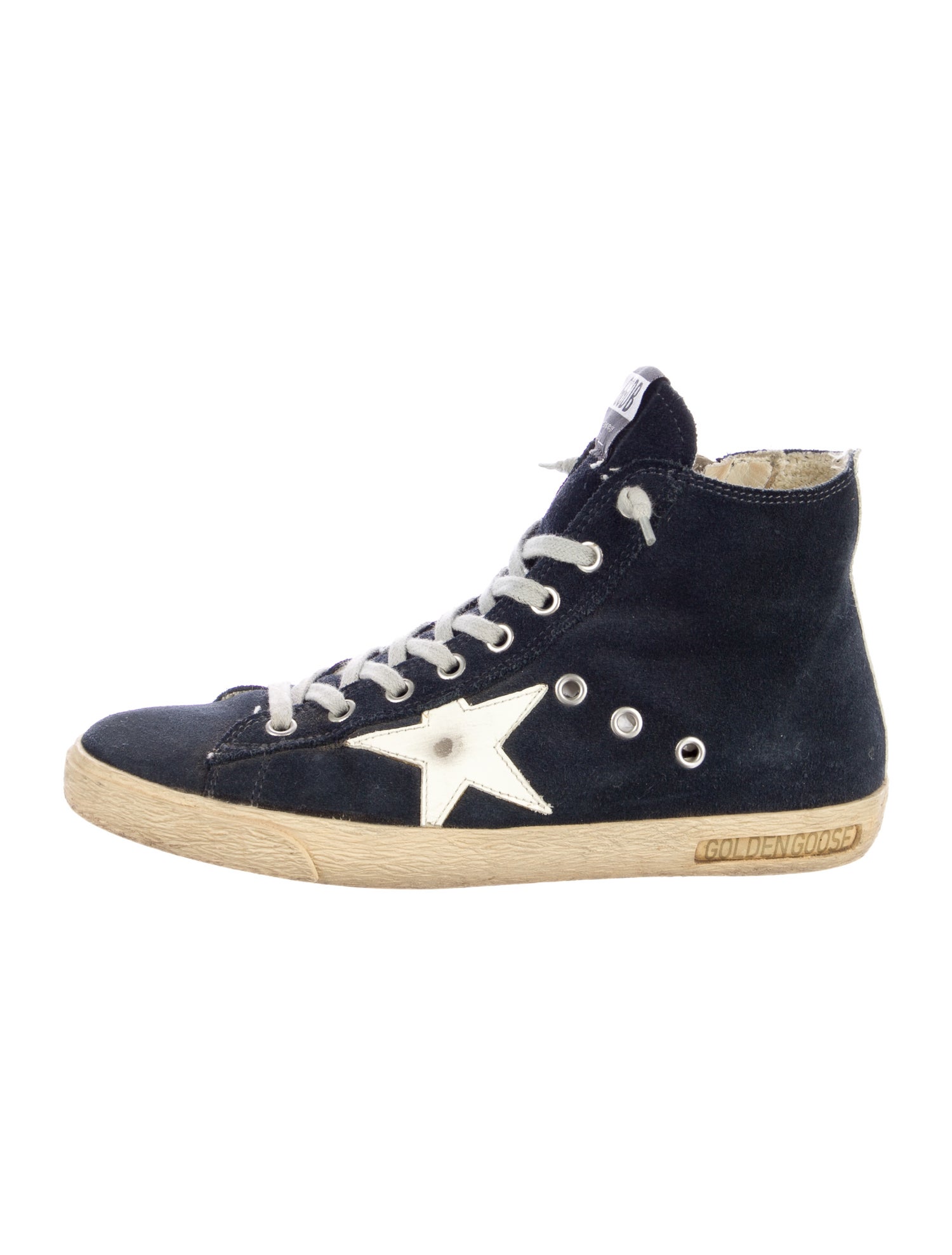 Golden Goose Suede Graphic Print Sneakers