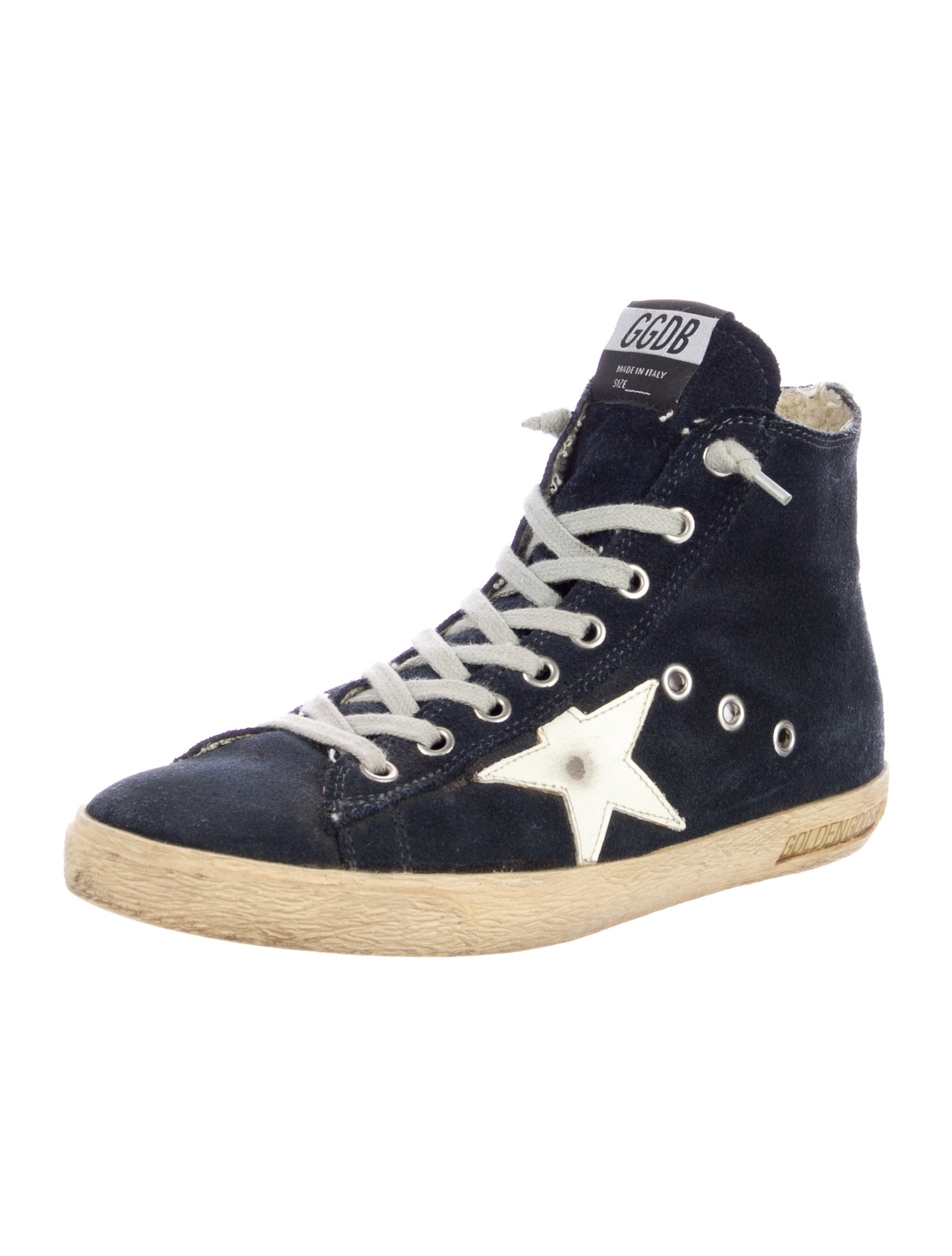 Golden Goose Suede Graphic Print Sneakers