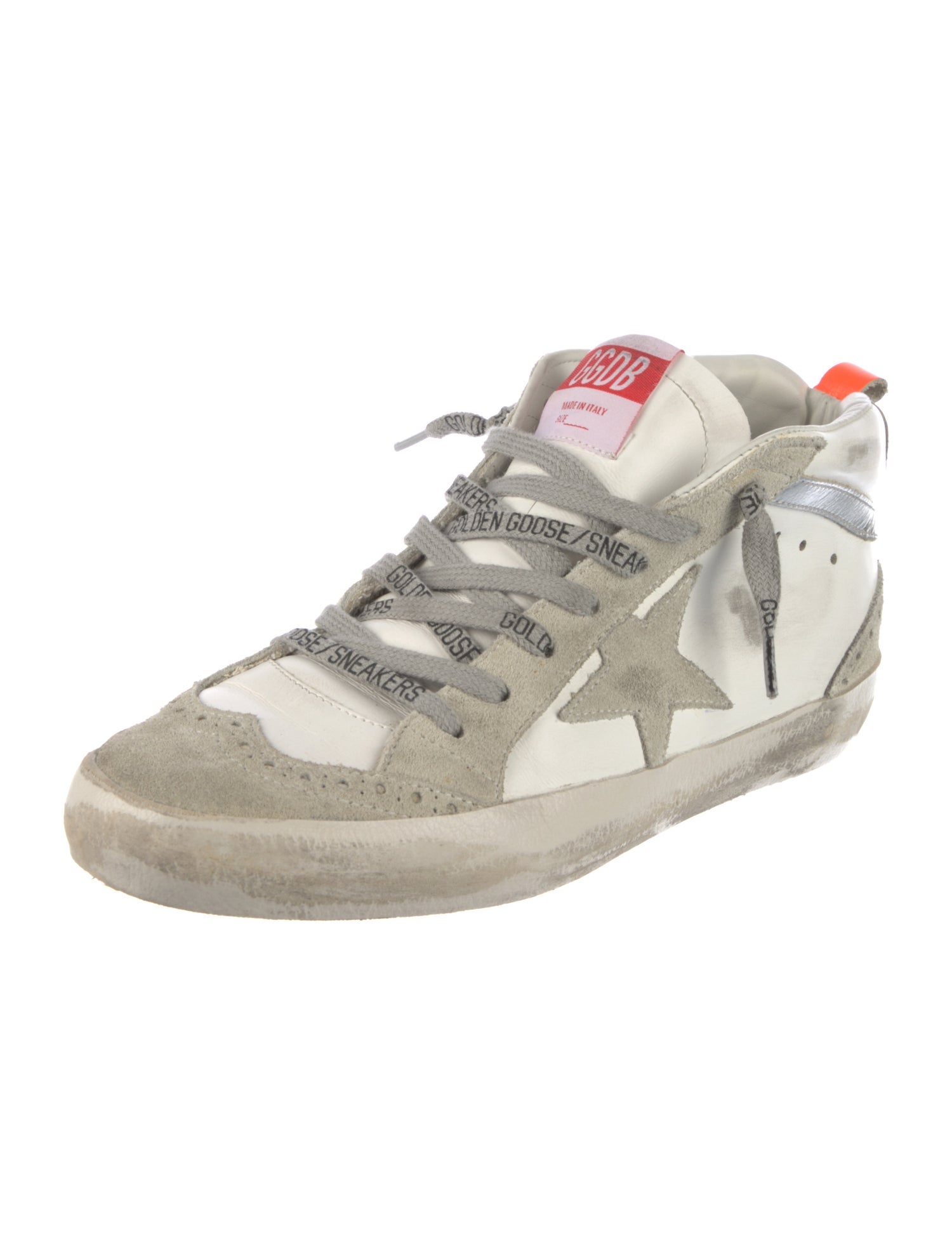 Golden Goose Leather Distressed Accents Sneakers