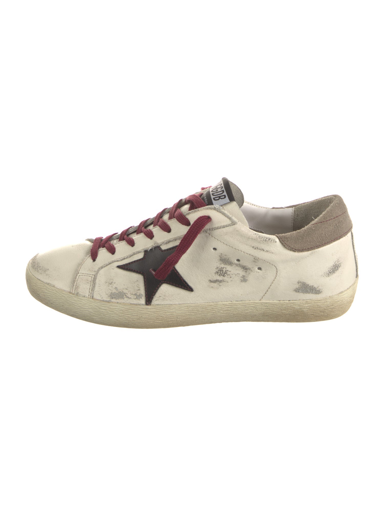 Golden Goose Leather Distressed Accents Sneakers