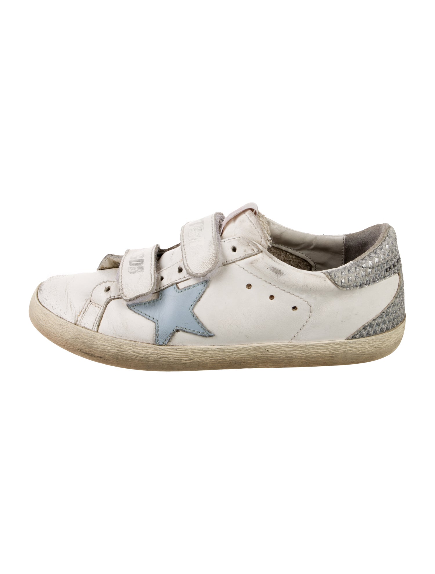 Golden Goose Leather Distressed Accents Sneakers