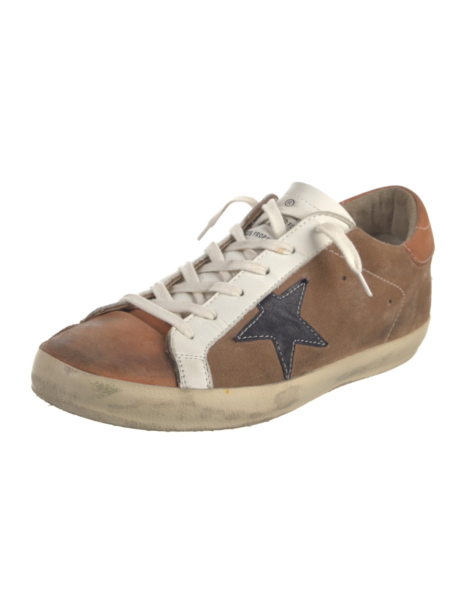 Golden Goose Suede Graphic Print Sneakers