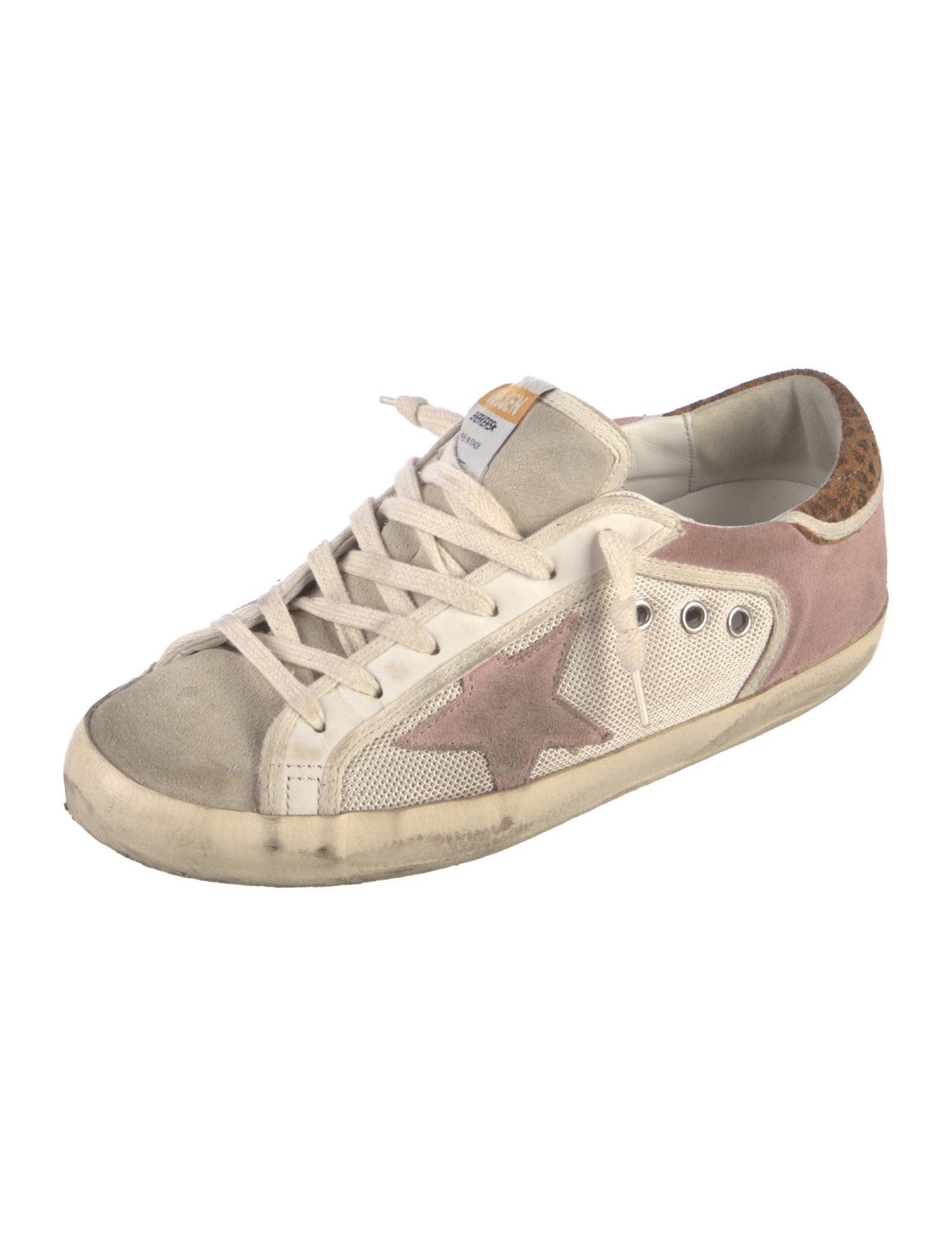 Golden Goose Suede Printed Sneakers