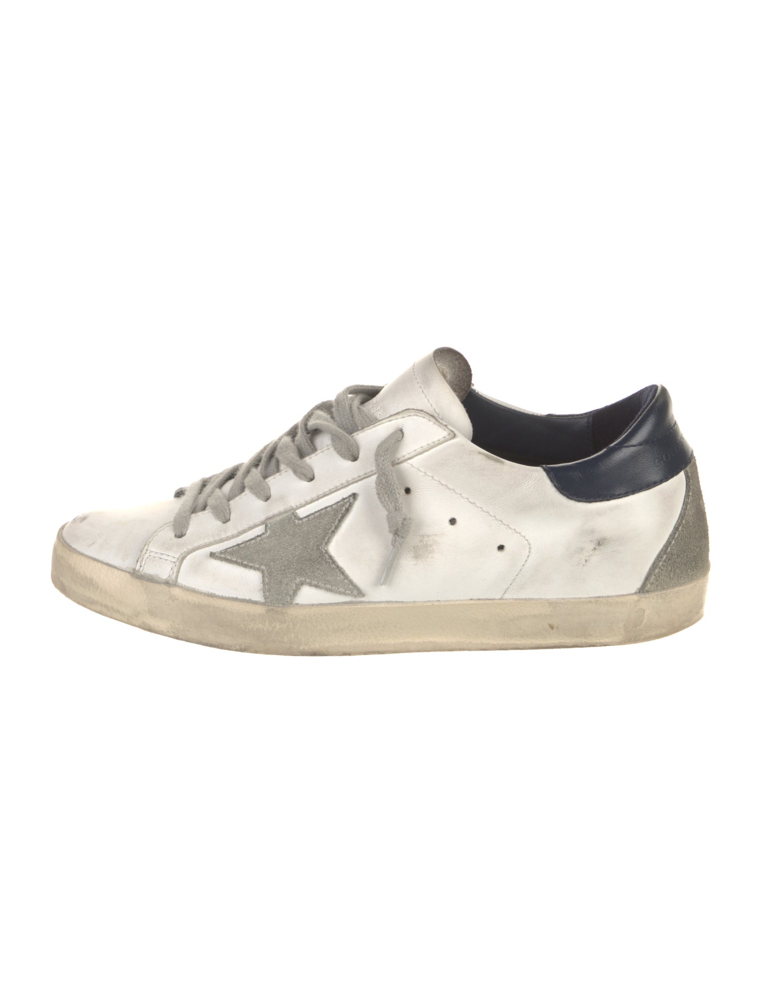 Golden Goose Leather Printed Sneakers