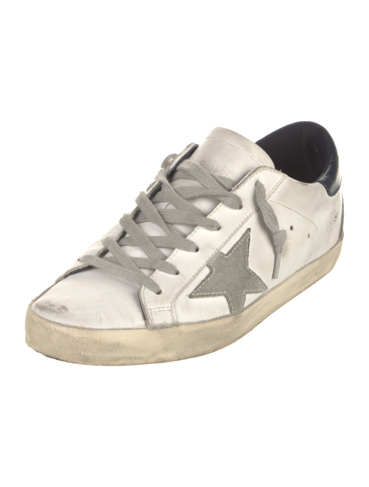 Golden Goose Leather Printed Sneakers