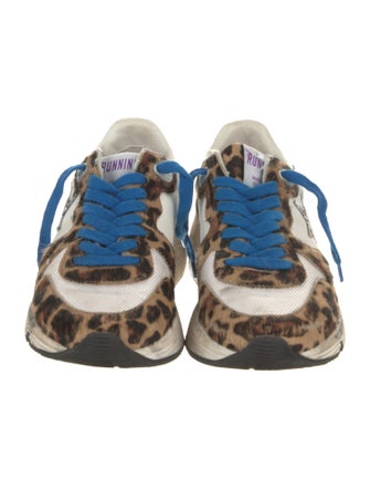Golden Goose Ponyhair Animal Print Sneakers