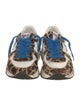 Golden Goose Ponyhair Animal Print Sneakers