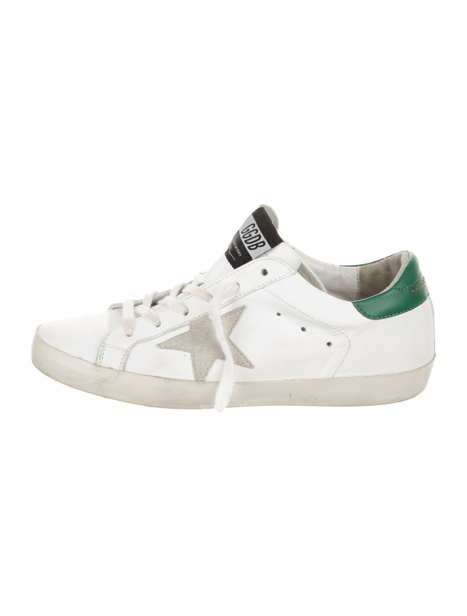 Golden Goose Leather Distressed Accents Sneakers