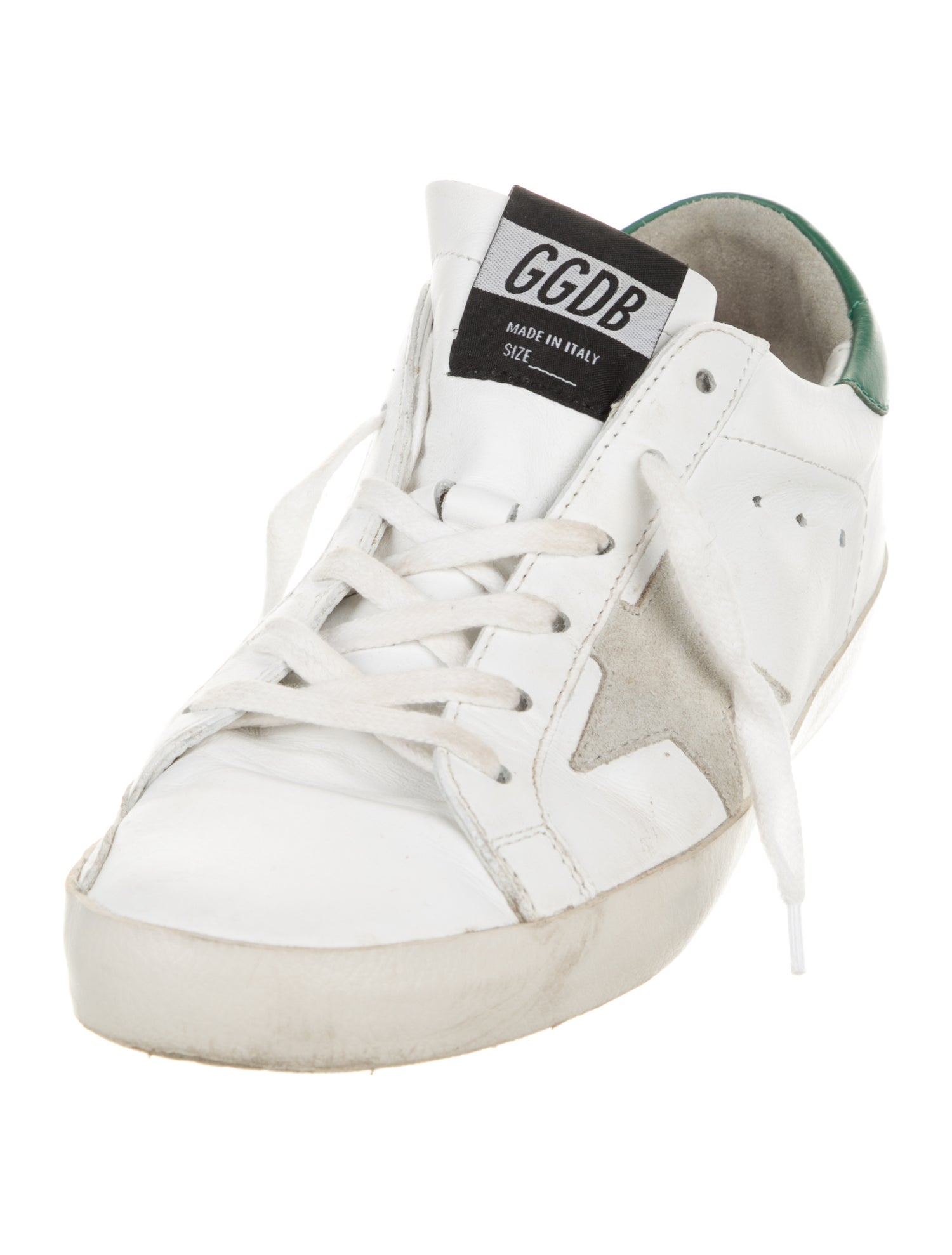 Golden Goose Leather Distressed Accents Sneakers