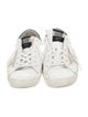 Golden Goose Leather Distressed Accents Sneakers