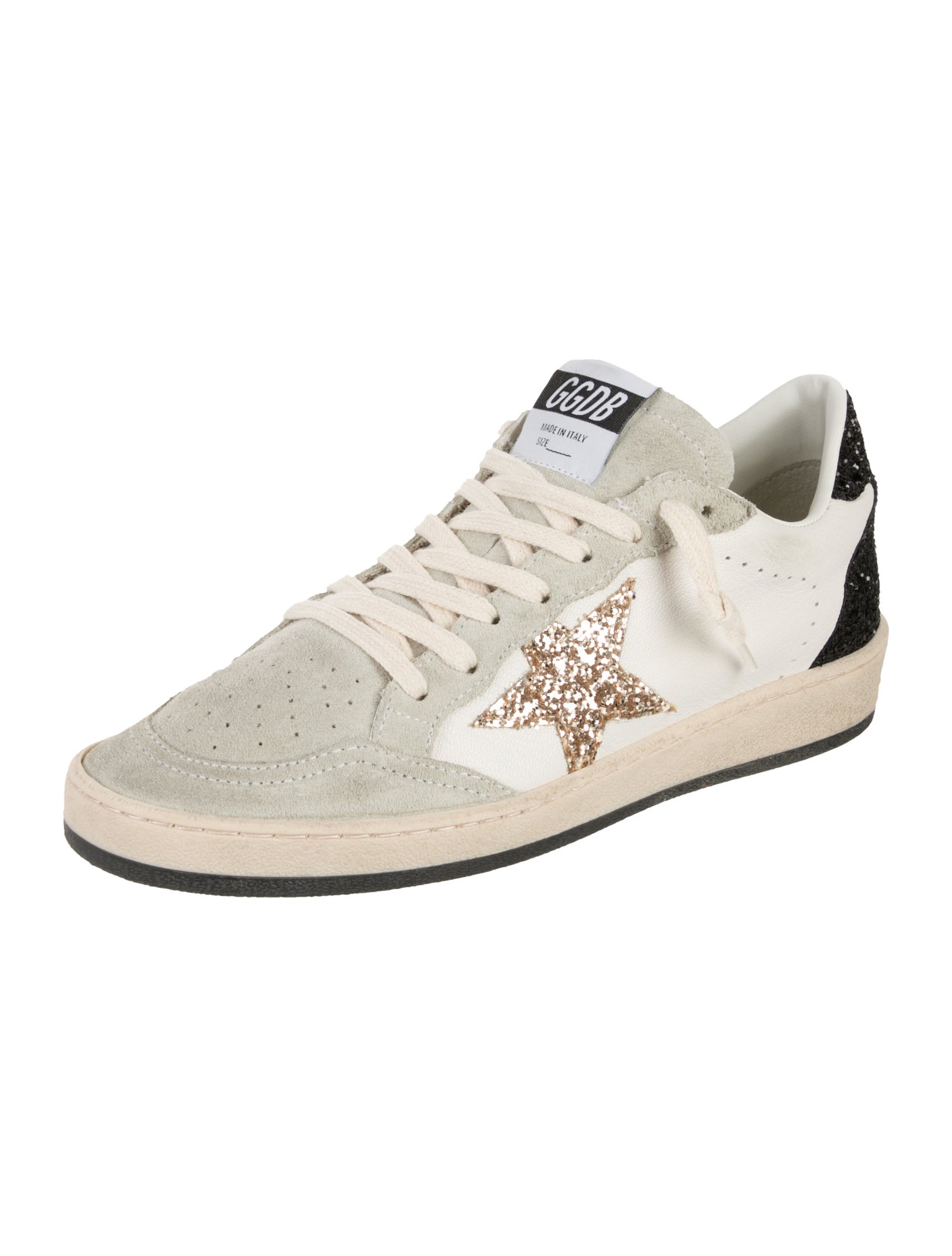Golden Goose Leather Printed Sneakers