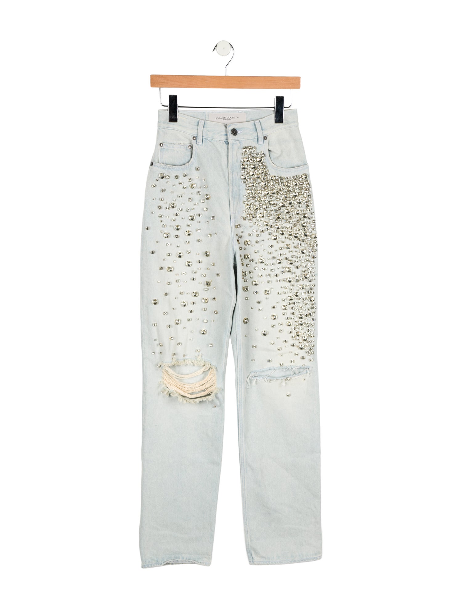 Golden Goose High-Rise Straight Leg Jeans