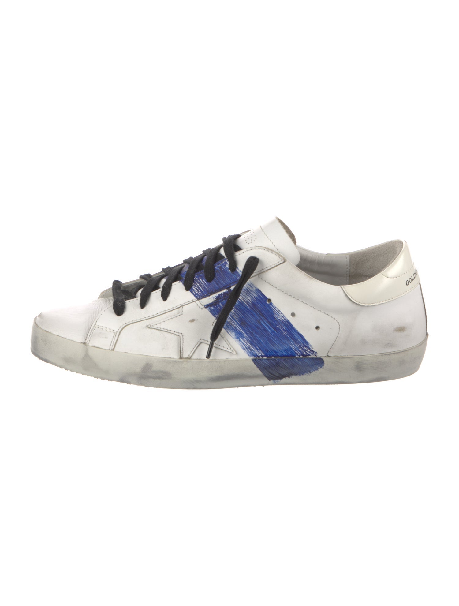 Golden Goose Leather Printed Sneakers