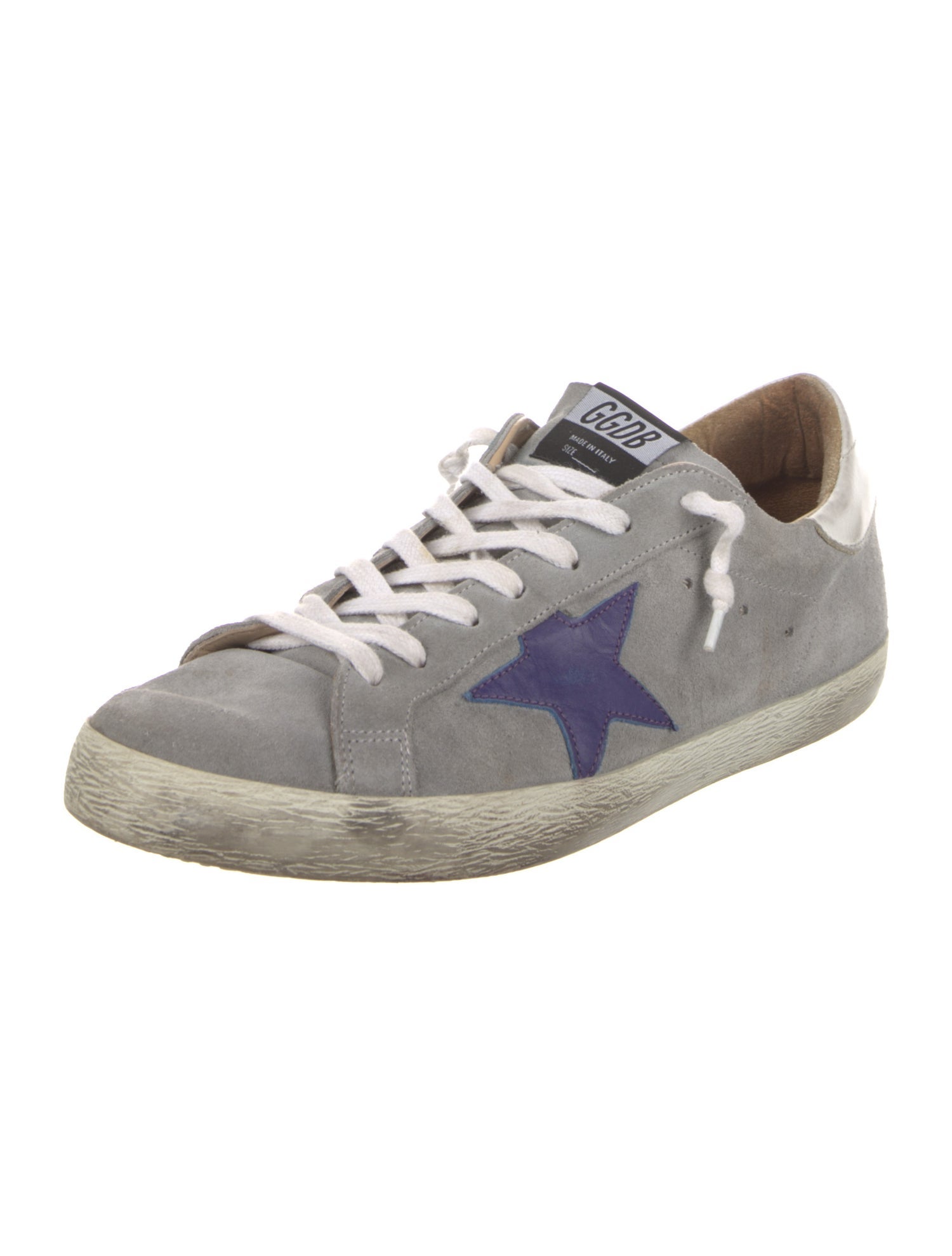 Golden Goose Suede Graphic Print Sneakers