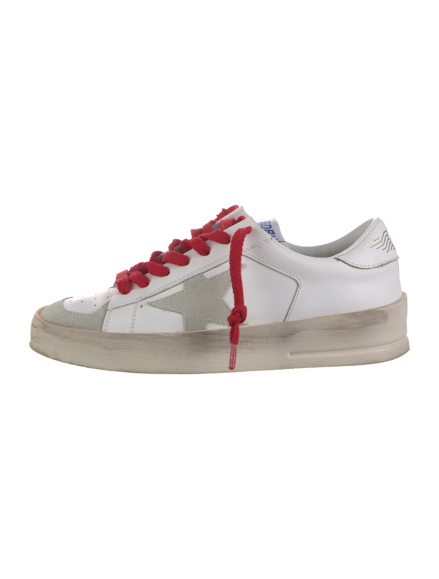 Golden Goose Leather Printed Sneakers