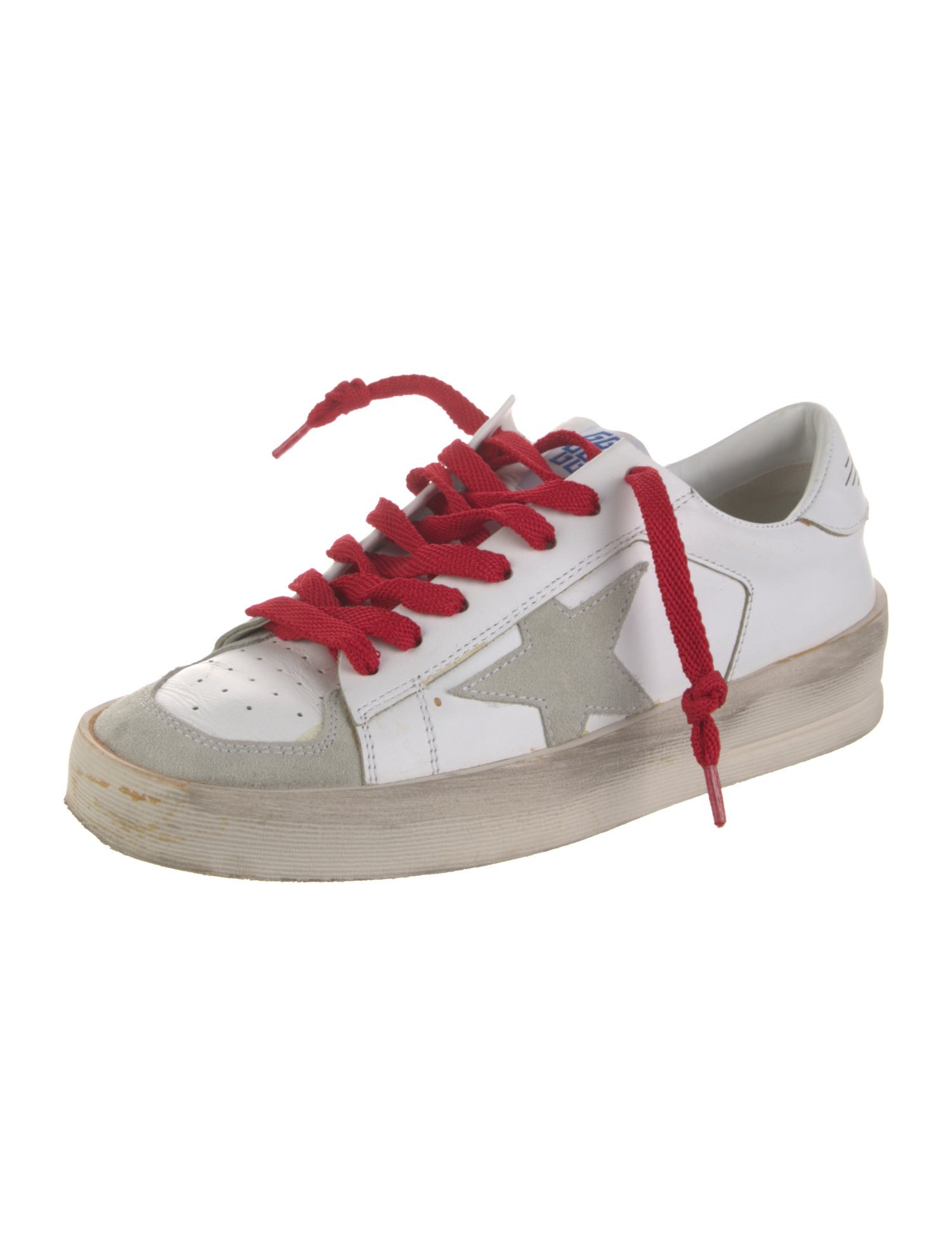 Golden Goose Leather Printed Sneakers