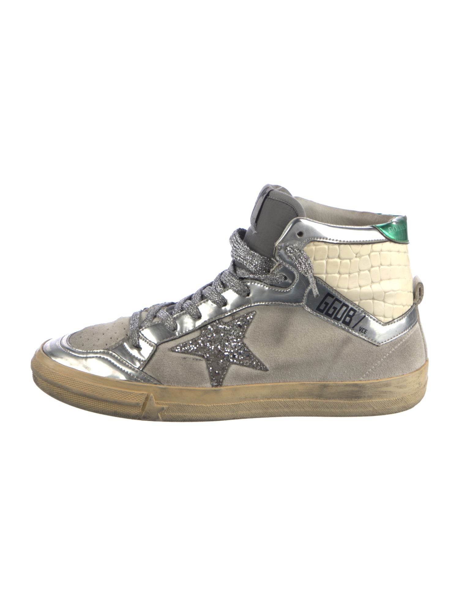 Golden Goose Suede Graphic Print Sneakers