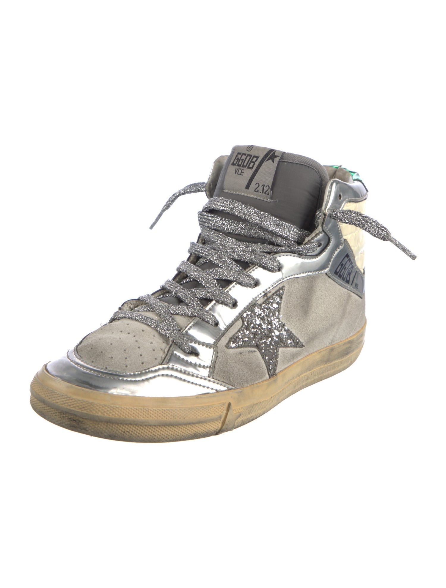 Golden Goose Suede Graphic Print Sneakers