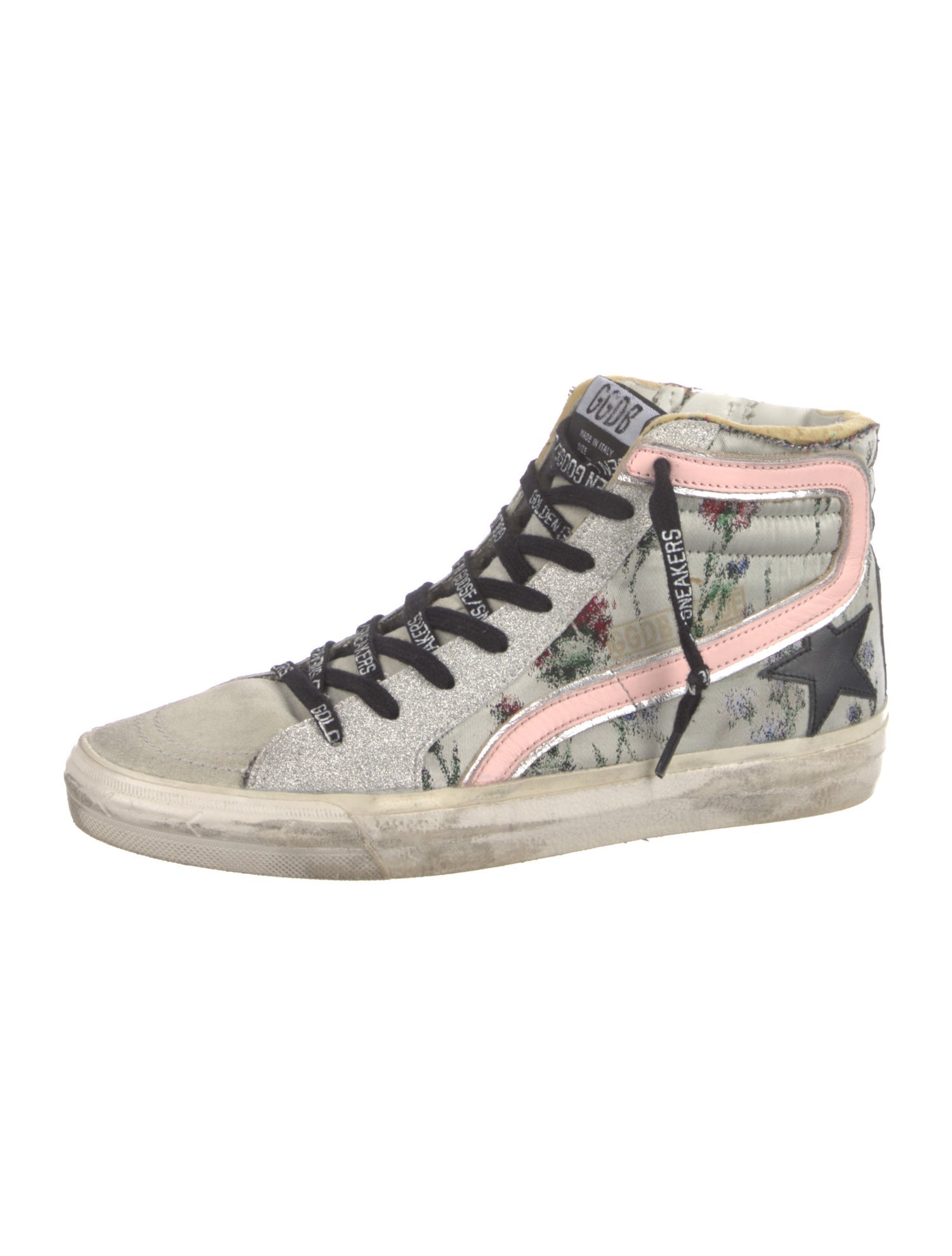 Golden Goose Suede Printed Sneakers