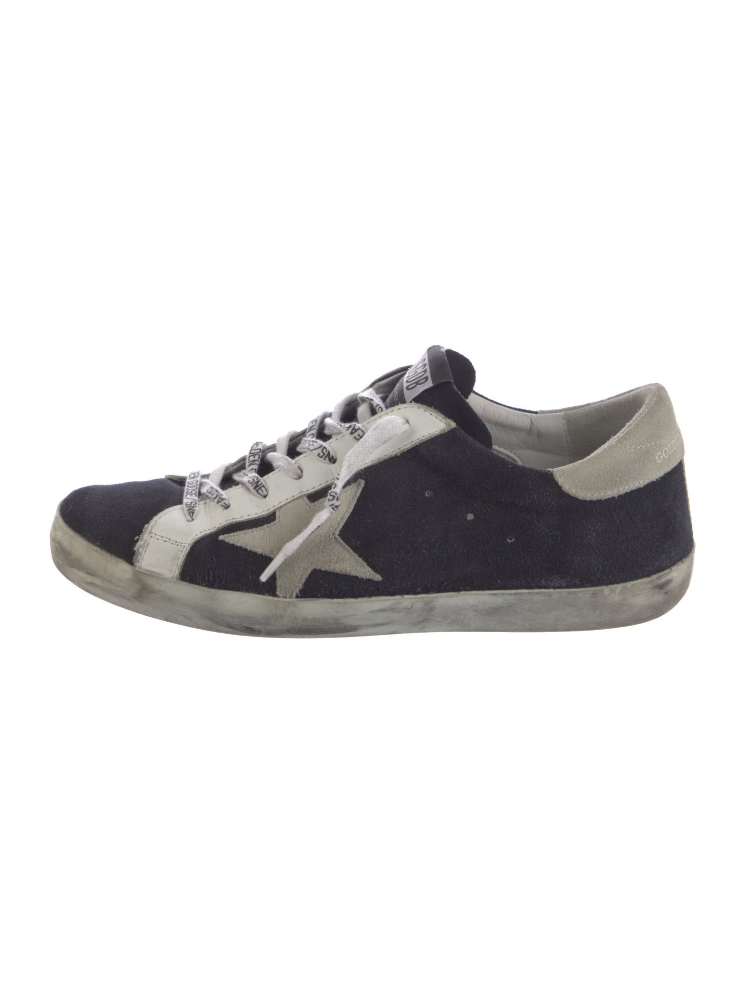 Golden Goose Suede Distressed Accents Sneakers