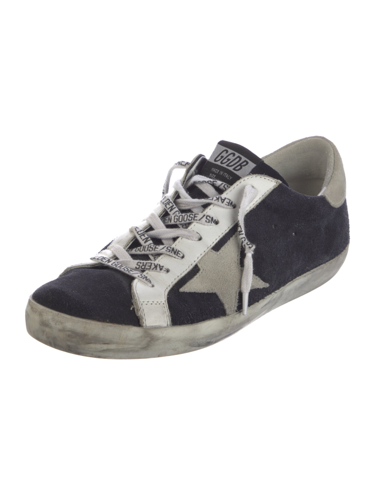 Golden Goose Suede Distressed Accents Sneakers