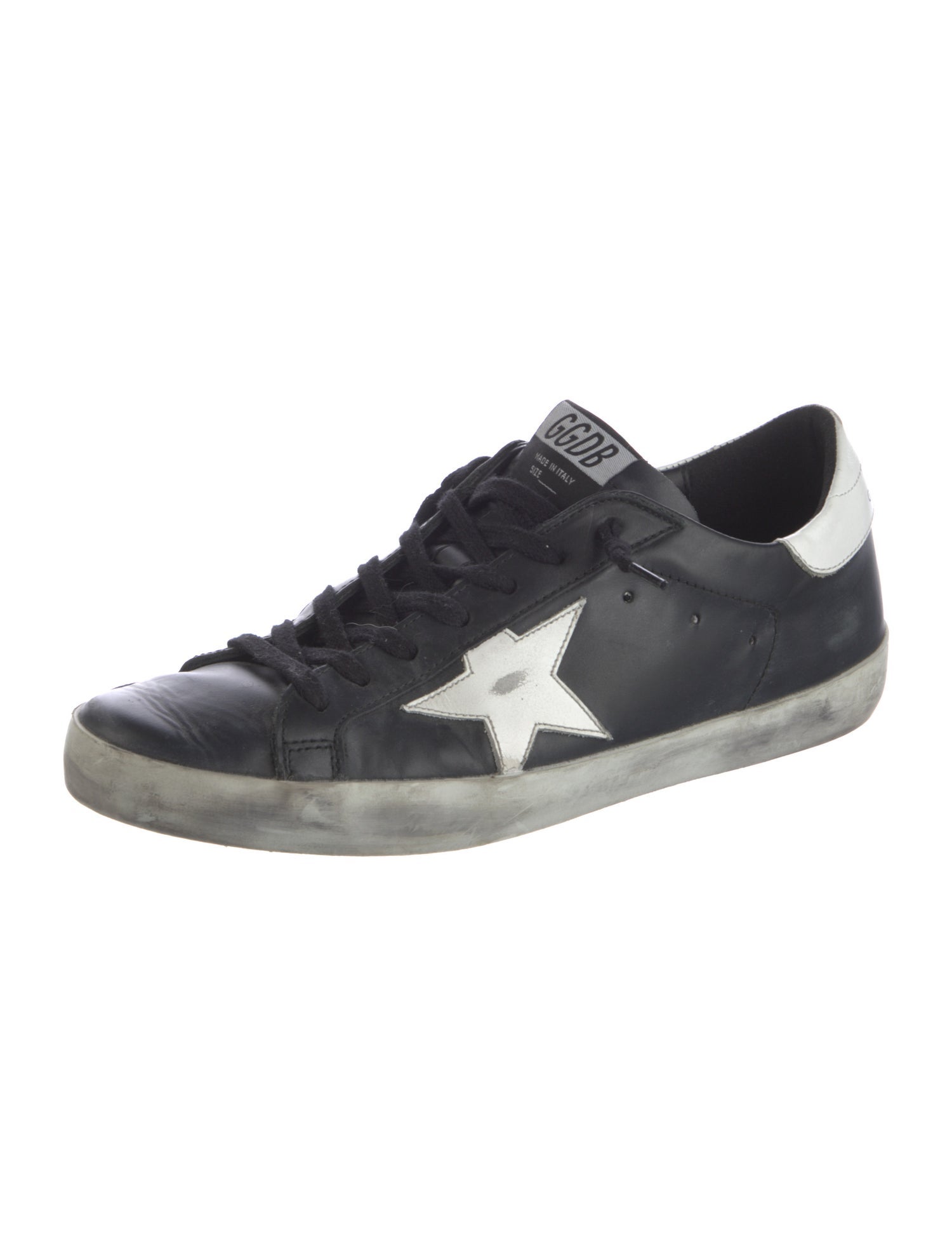 Golden Goose Leather Printed Sneakers